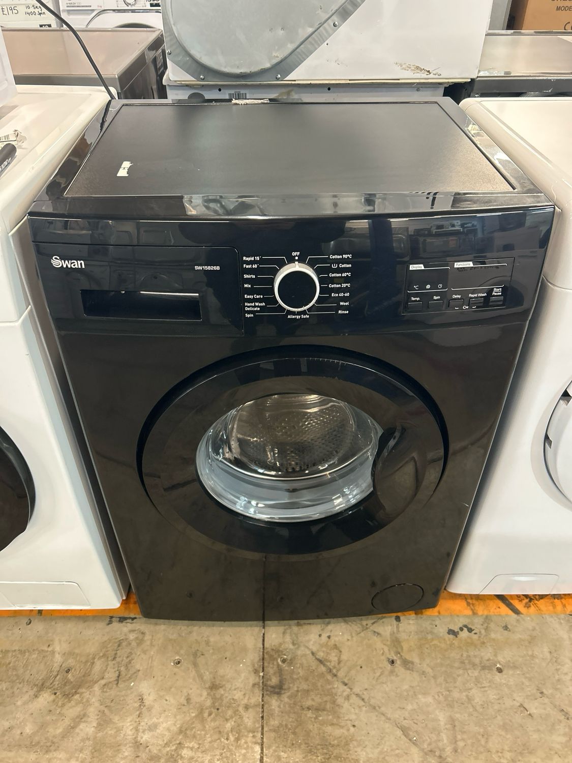 Swan SW15826B 7kg 1200rpm Washing Machine Black
