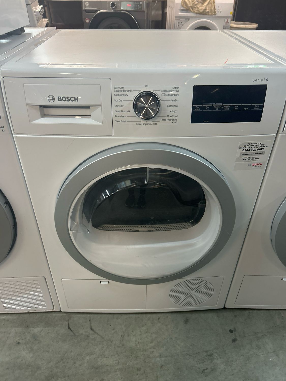Bosch 8kg Condenser Dryer White Refurbished