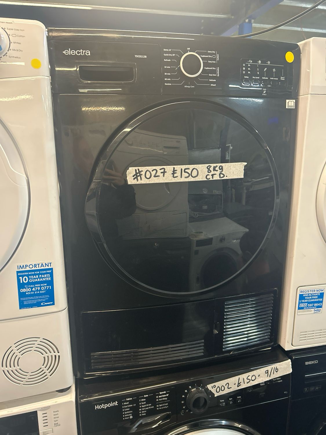 Electra TDC8112B 8Kg Condenser Dryer Black