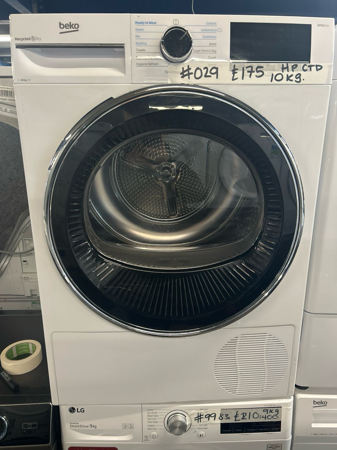 Beko BPRO500 10kg Condenser Dryer Heat Pump White