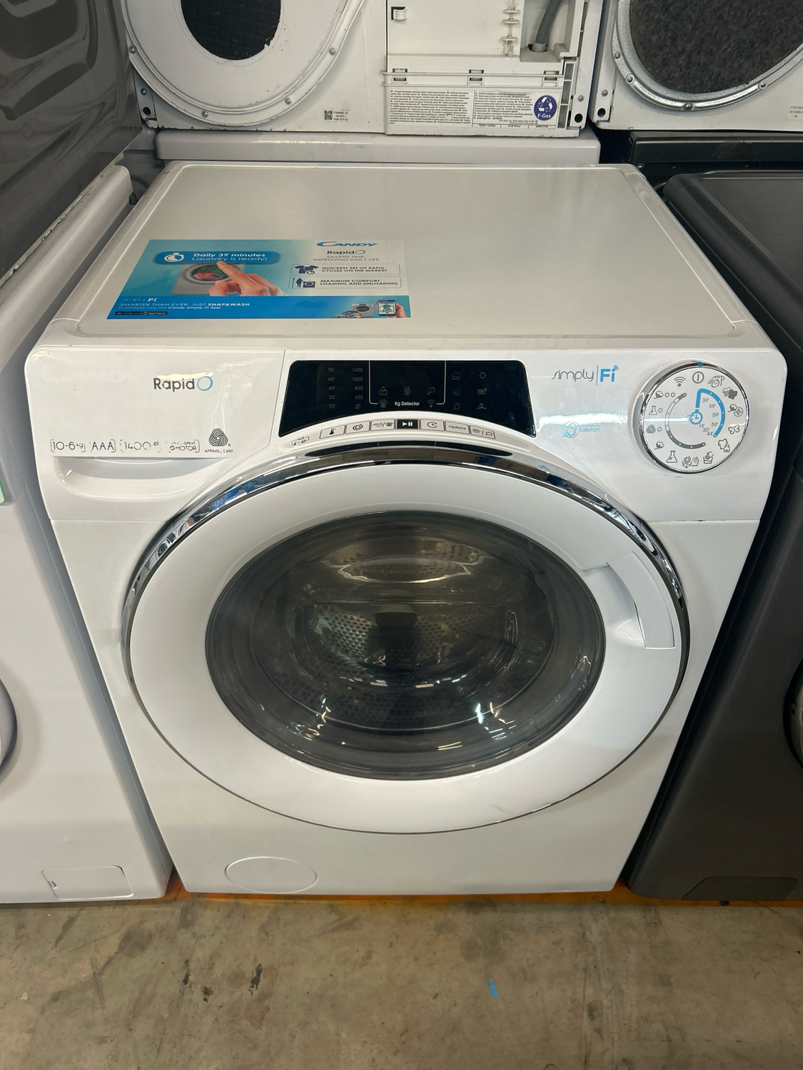 Candy ROW141066DWHC 10kg+6kg 1400rpm Washer Dryer White