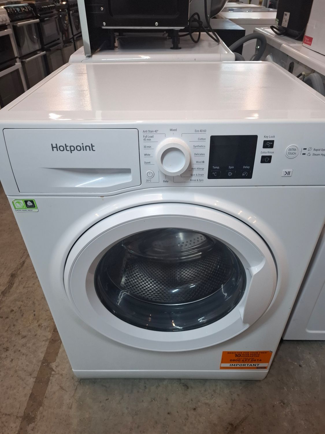 Hotpoint NSWM742UWUKN 7kg Load  1400 Spin Washing Machine White
