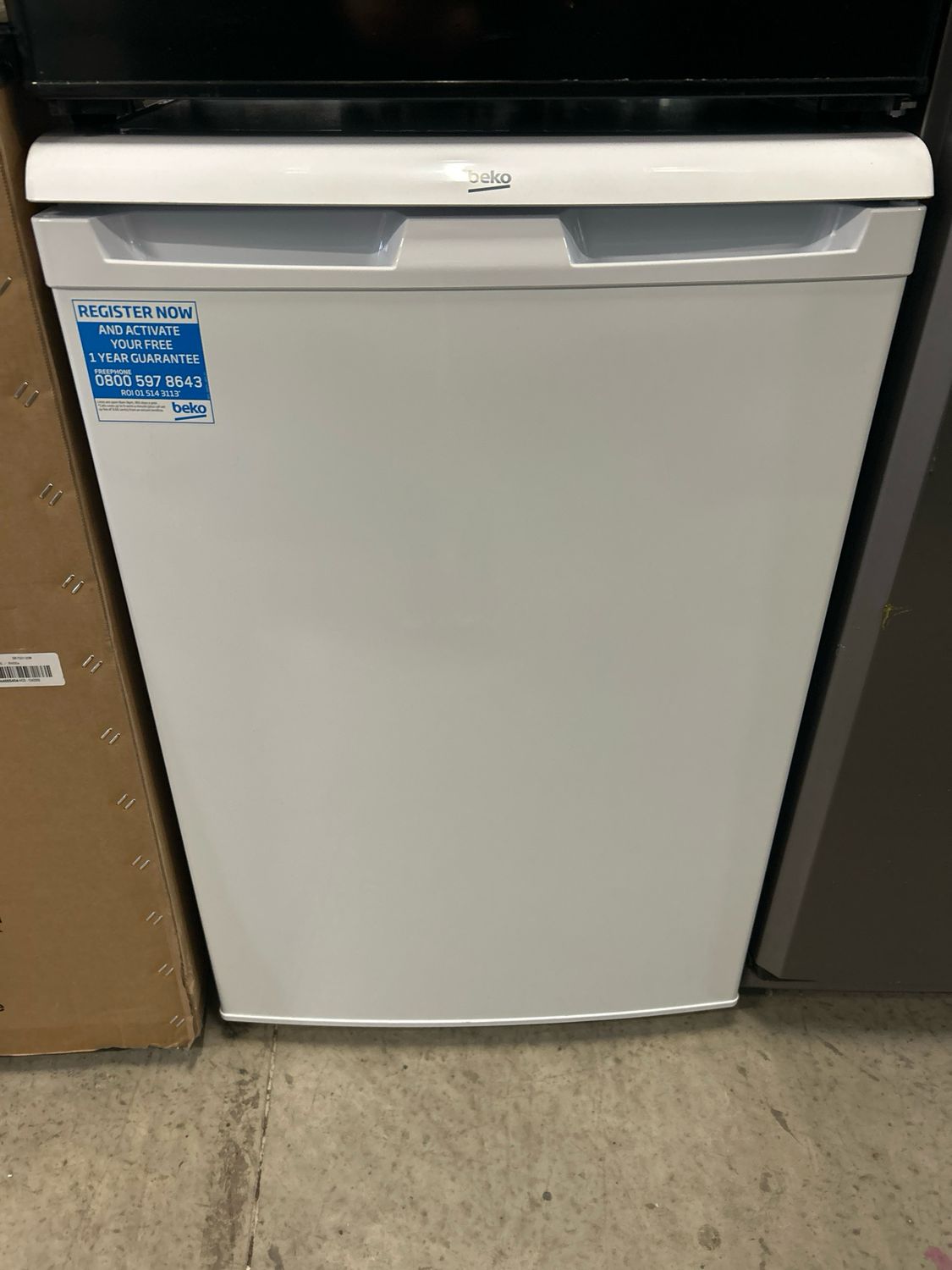 Beko Under Counter Freezer With Ice Box White H85 x W55