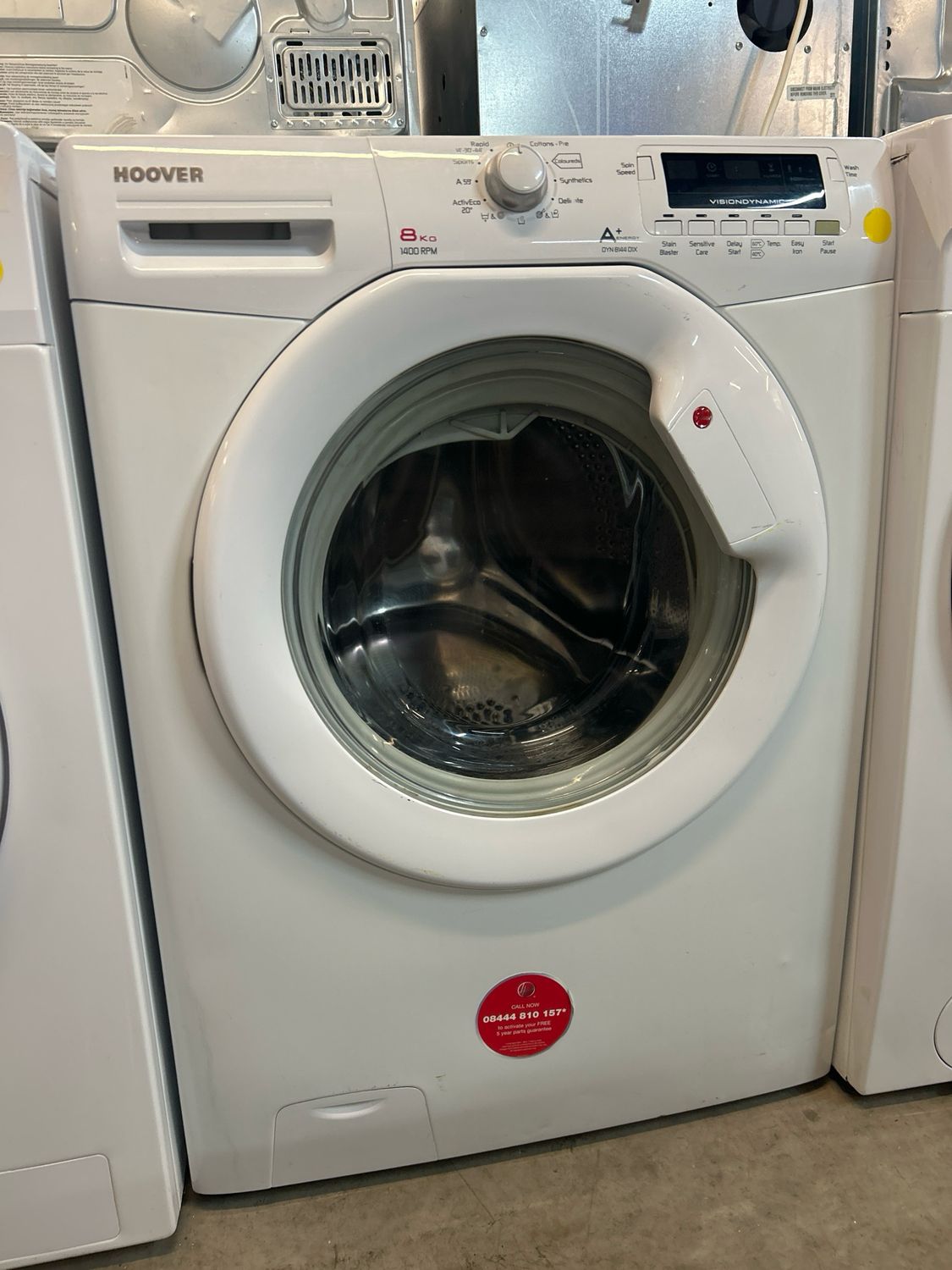 Hoover Washing Machine 8kg 1400rpm White (3 month gurantee)