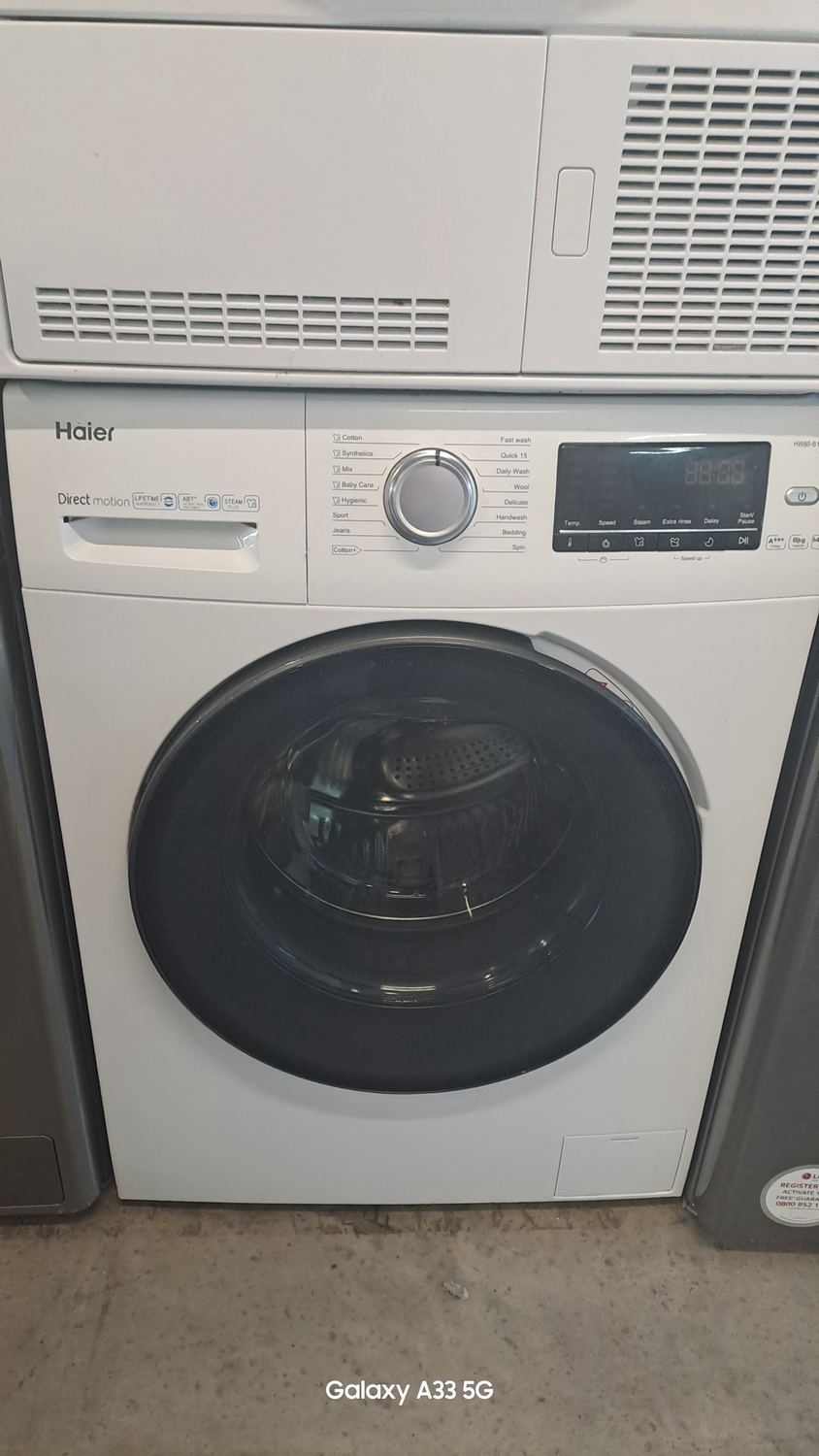 Haier HW80-B1479S 8KG 1400rpm Washing Machine Grey