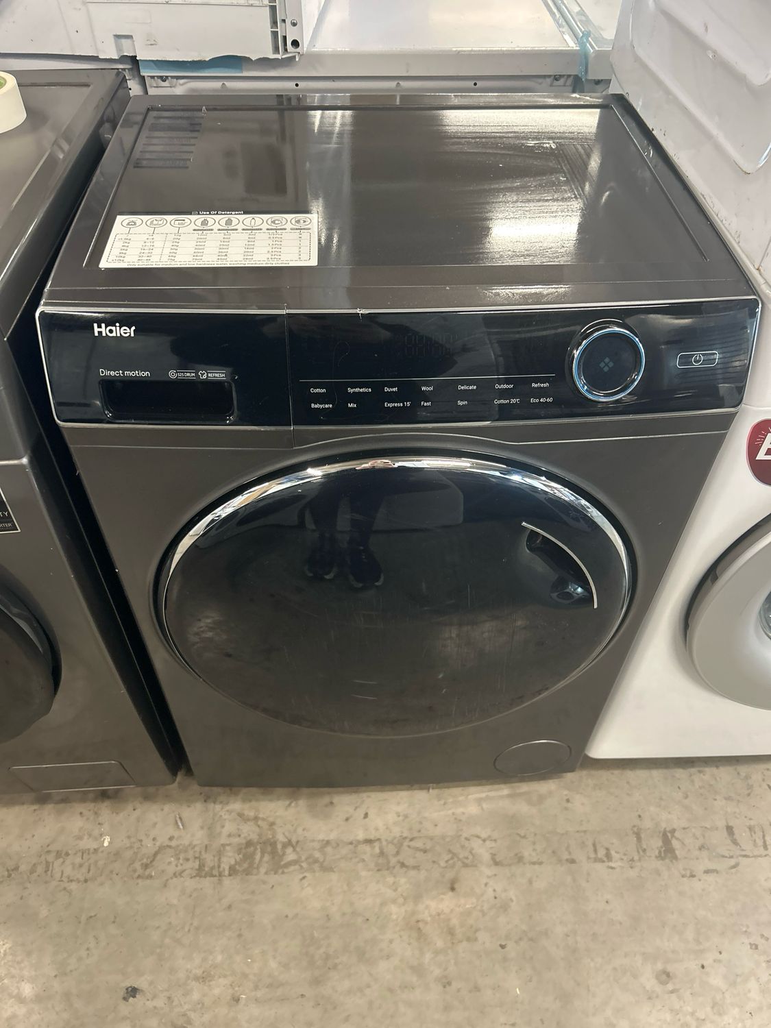Haier HW80 8KG 1400rpm Washing Machine Grey