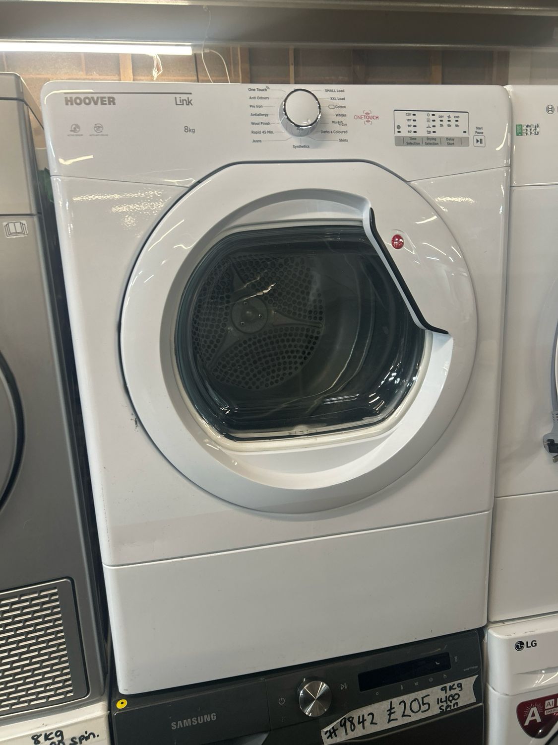 Hoover 8kg Vented Tumble Dryer White