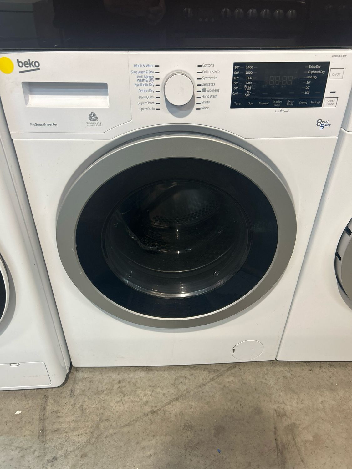 Beko WDX8543130W 8kg+5kg 1400rpm Washer/Dryer White