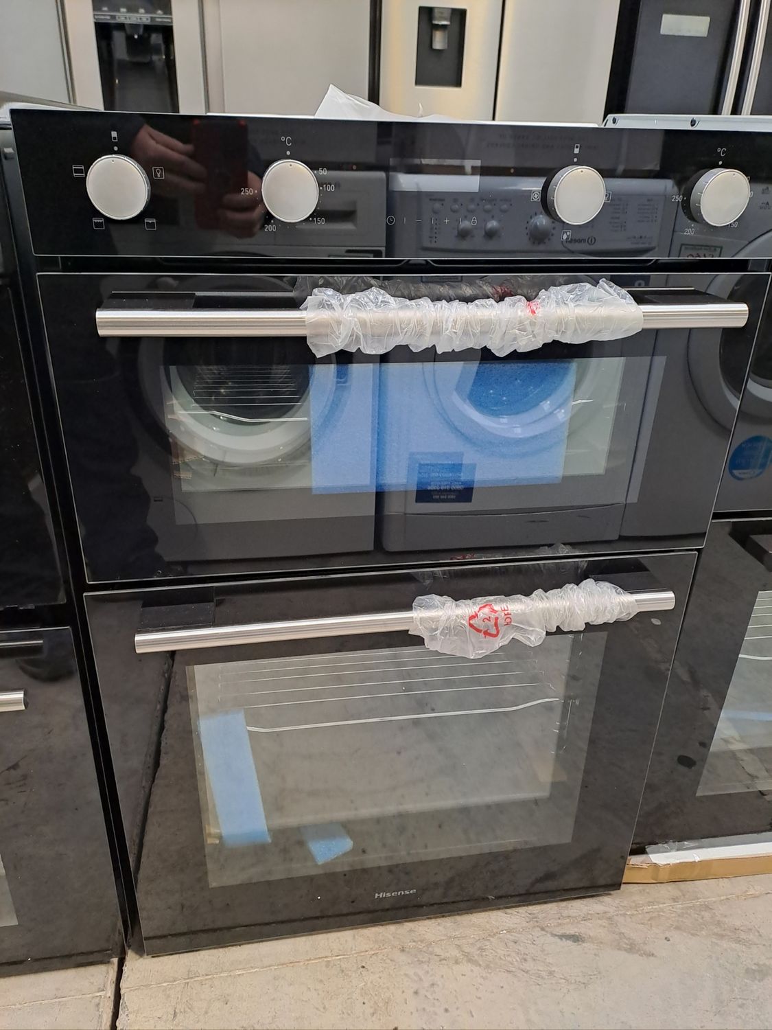 Hisense BID95211BGUK Built in Double Oven Fan Oven Black Graded