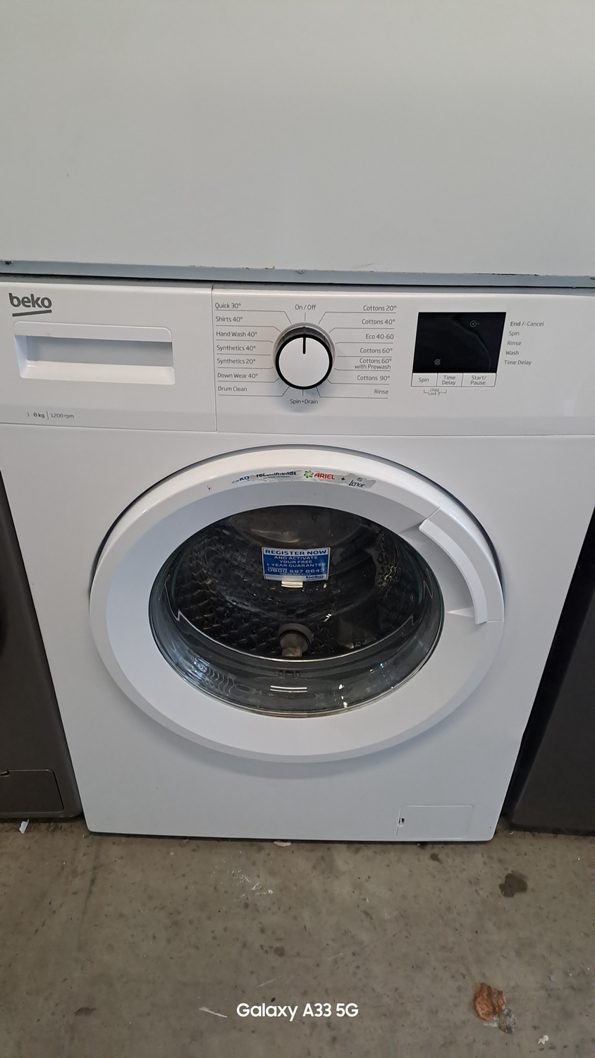 Beko WTK84011W 8kg 1400rpm Washing Machine White