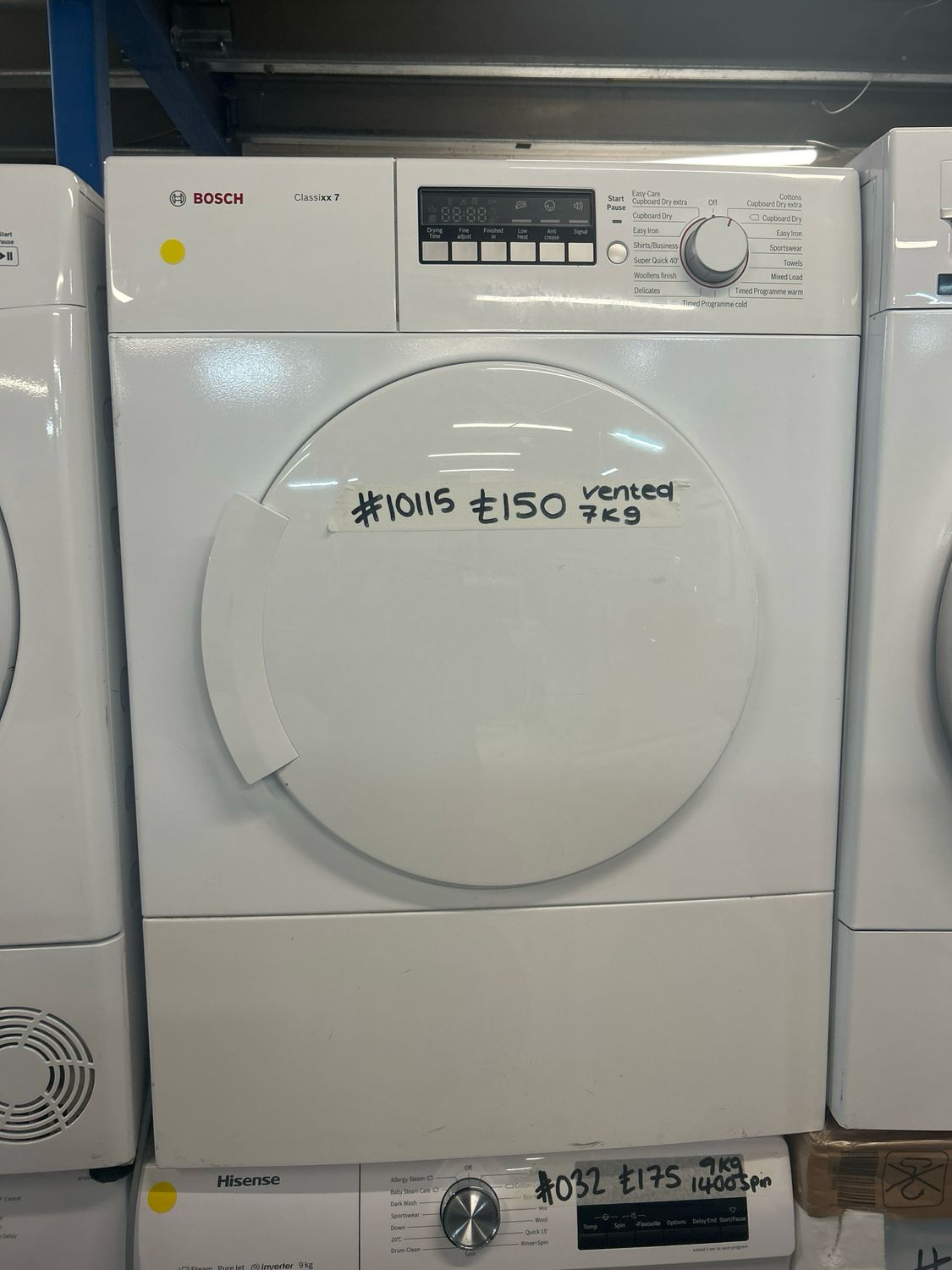 Bosch Classixx 7kg Vented Dryer White