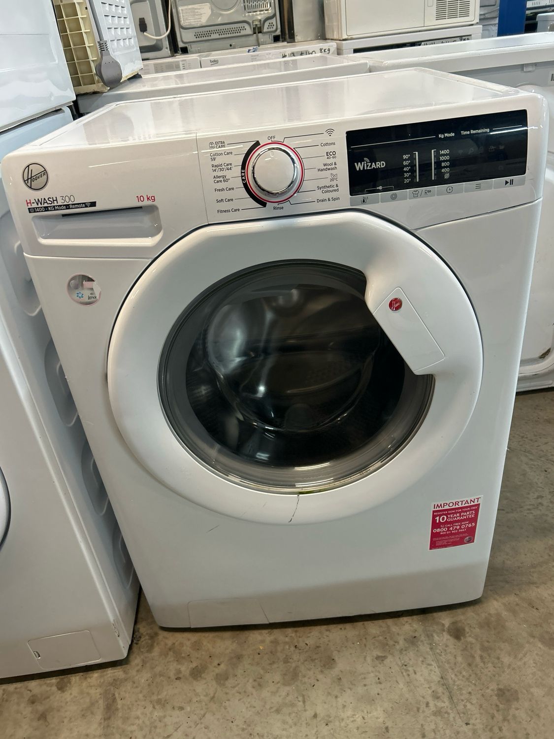 Hoover 10kg 1400rpm Washing Machine White