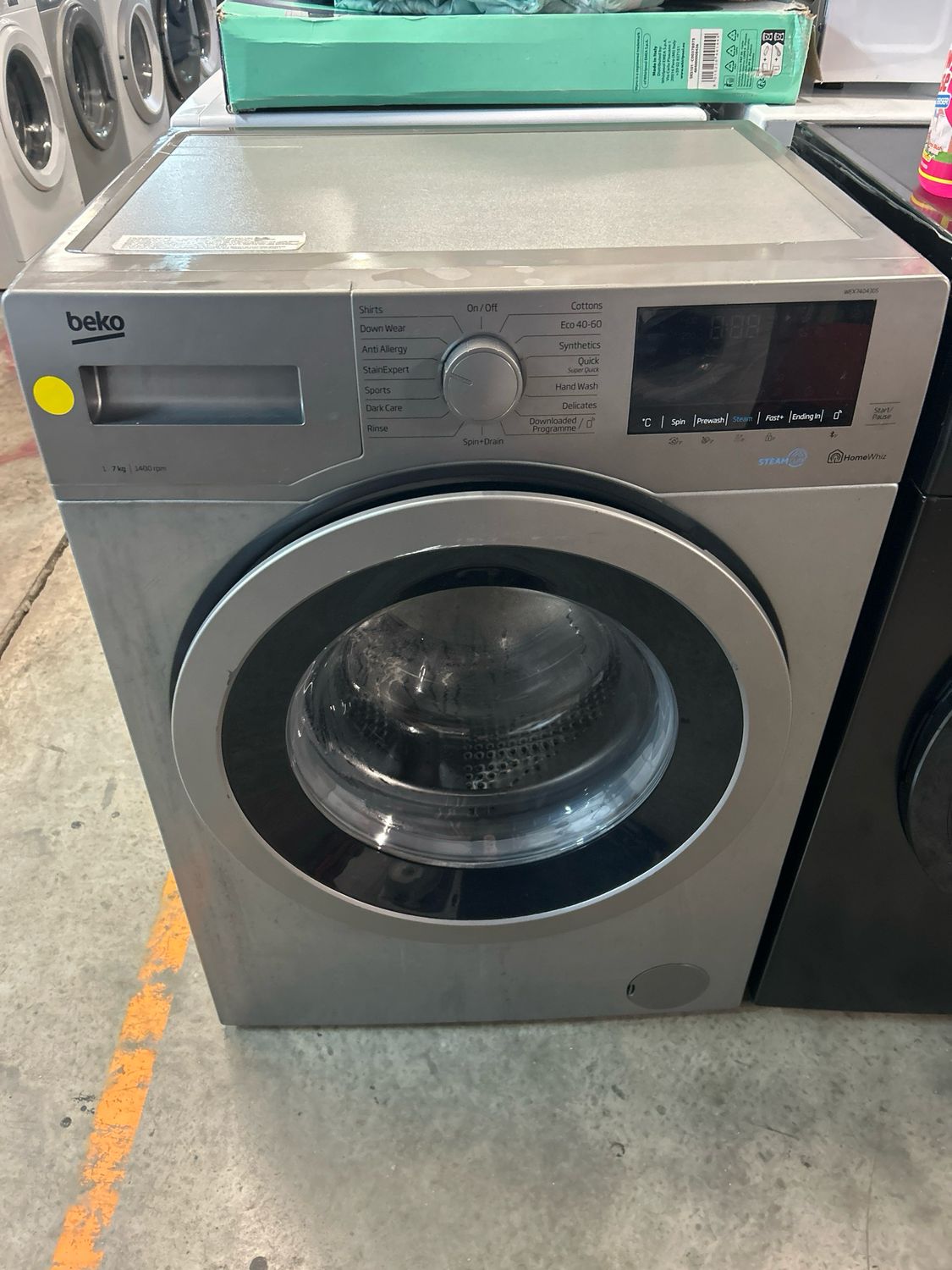 Beko WEX740430S 7kg 1400rpm Washing Machine Grey
