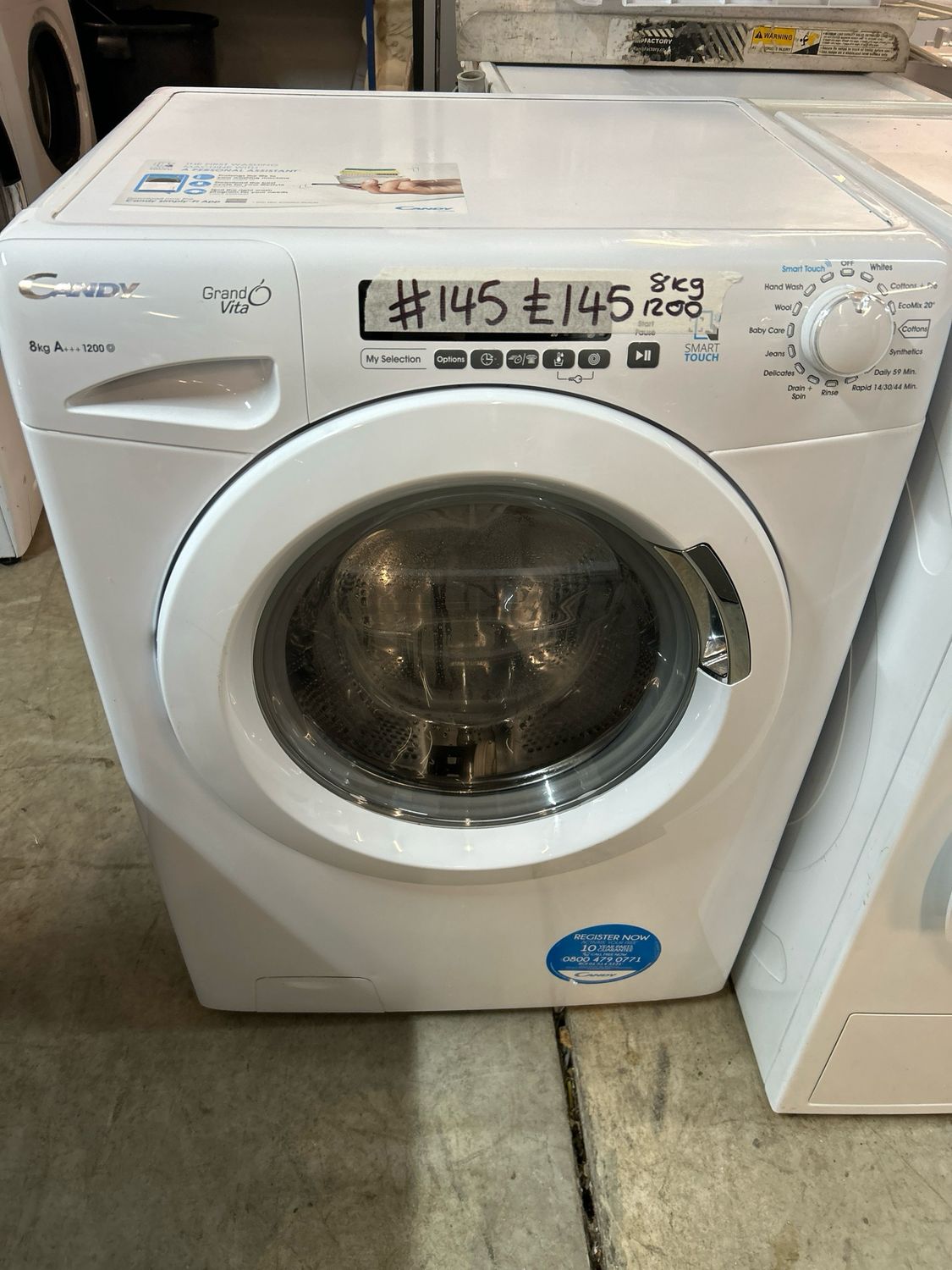 Candy 8kg 1200rpm Washing Machine White