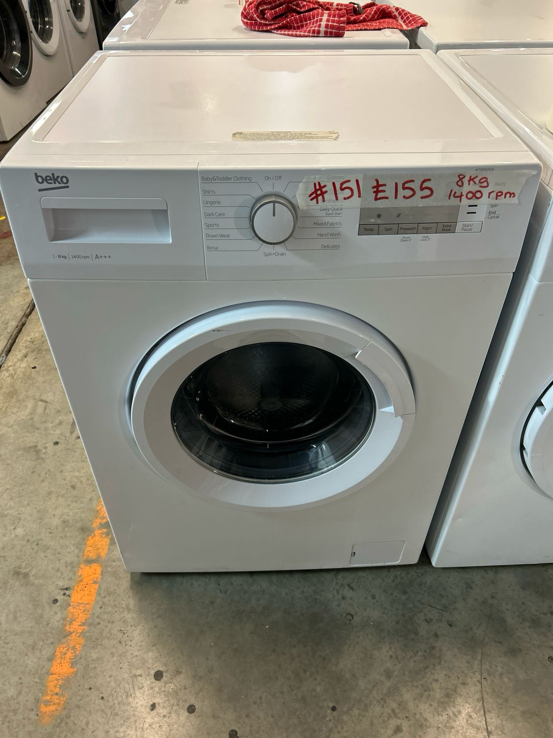 Beko WTG841M2W 8kg 1400rpm Washing Machine White