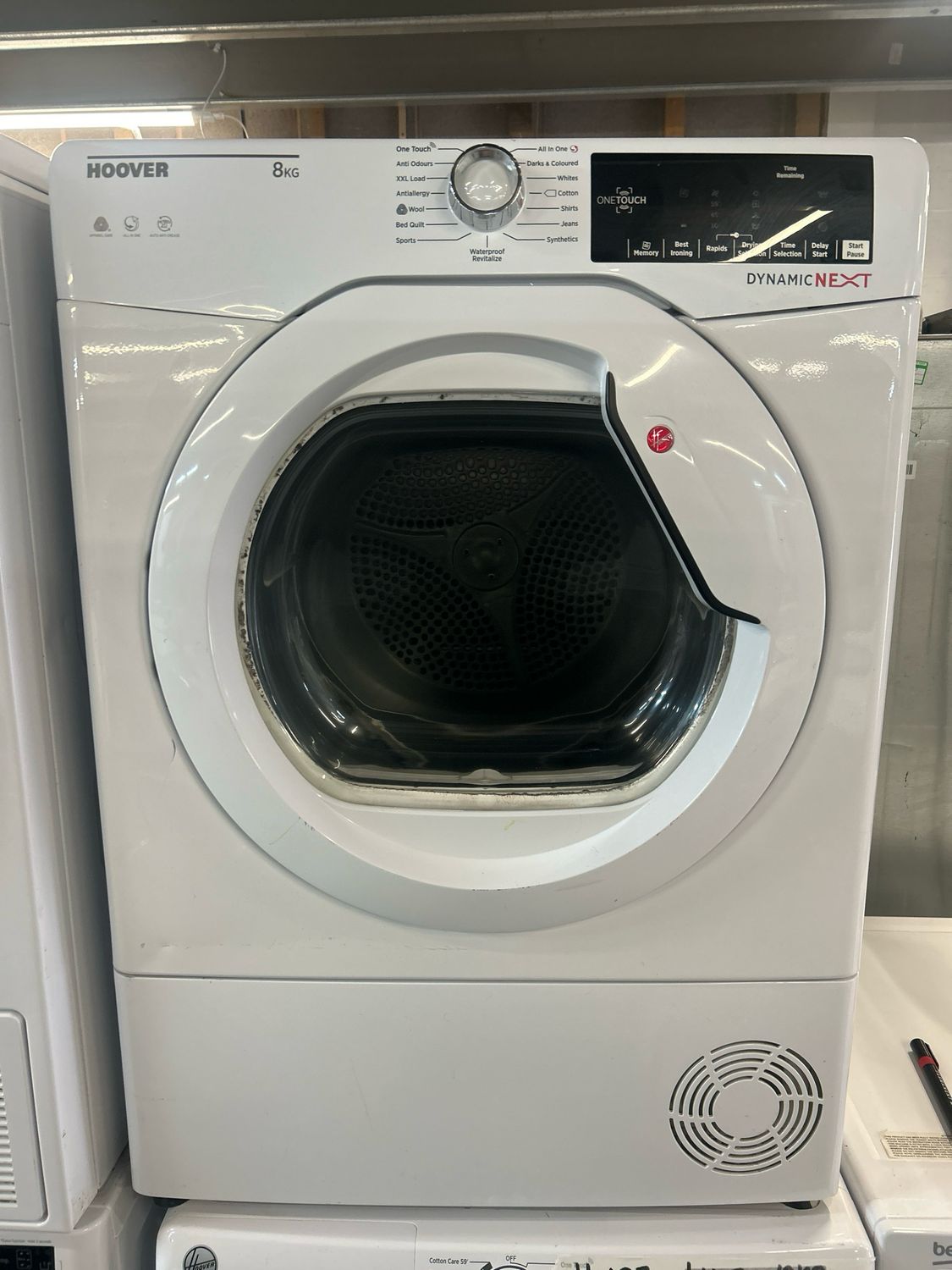 Hoover 8kg Condenser Tumble Dryer White