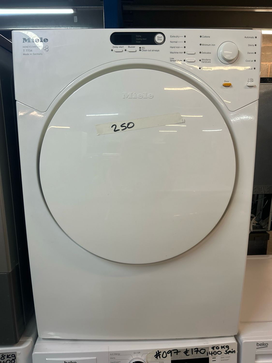 Miele T7734 Vented Dryer White