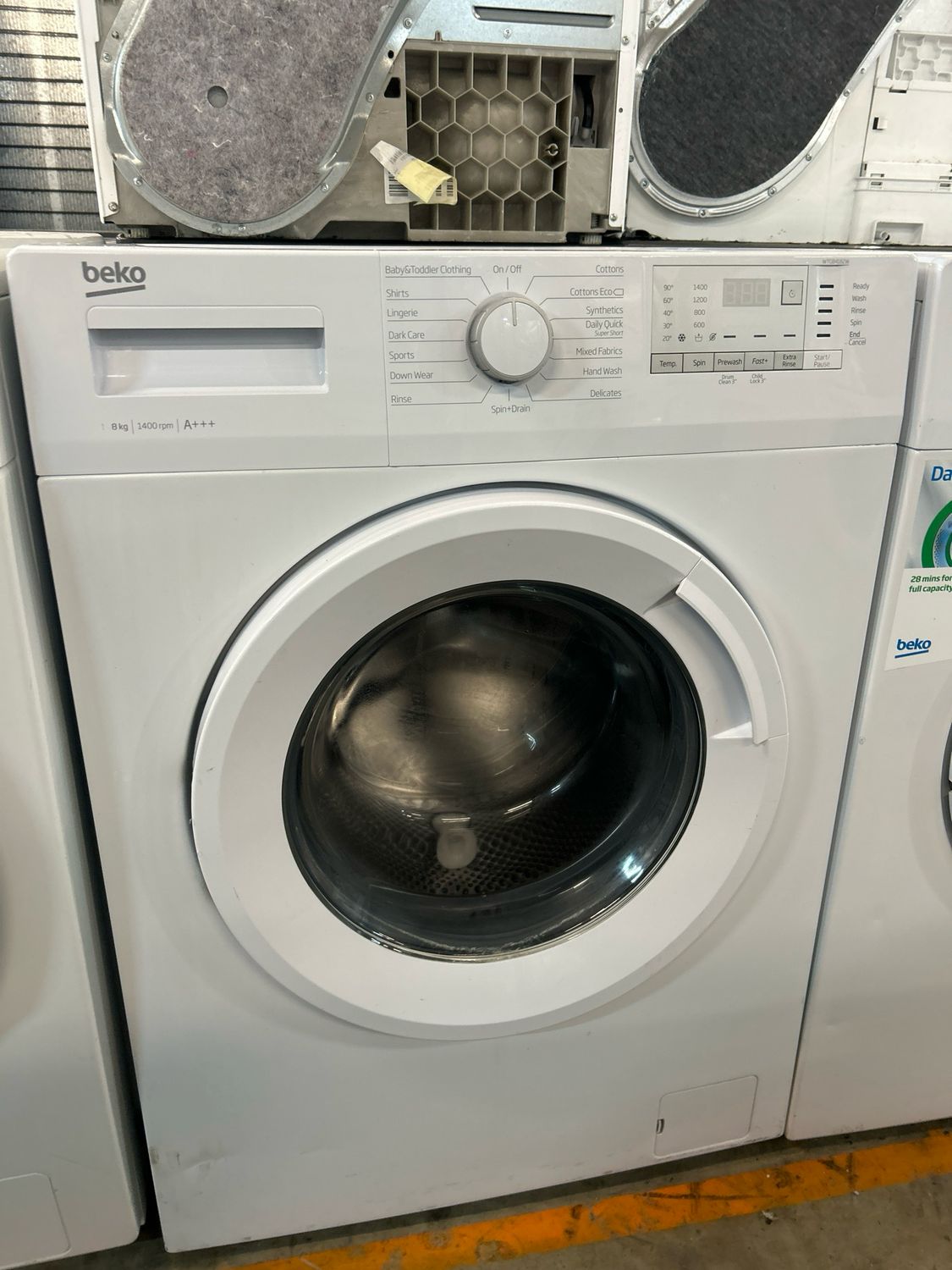 Beko WTG841B2W 8kg 1400rpm Washing Machine White