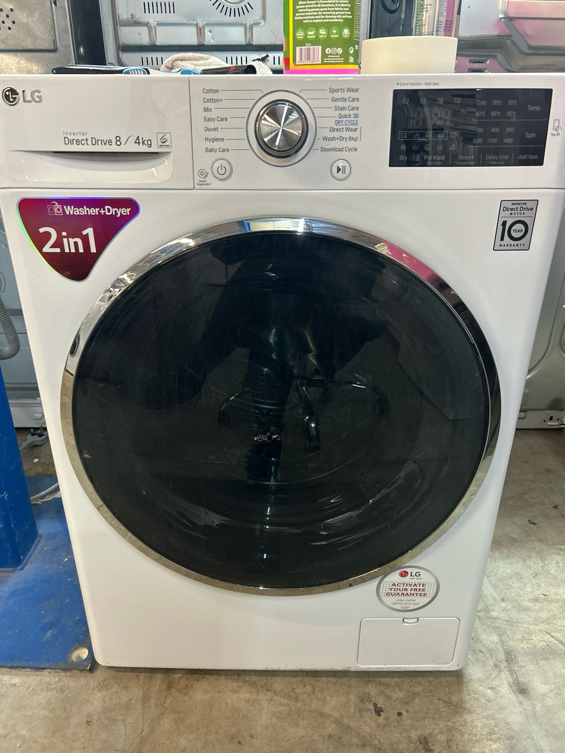 LG 8kg/5Kg 1400 Washer/Dryer White