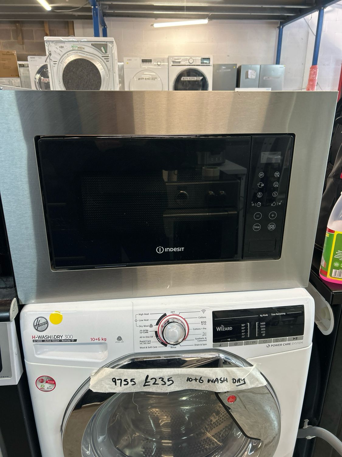 Indesit Built-In Microwave with Grill - Stainless Steel
