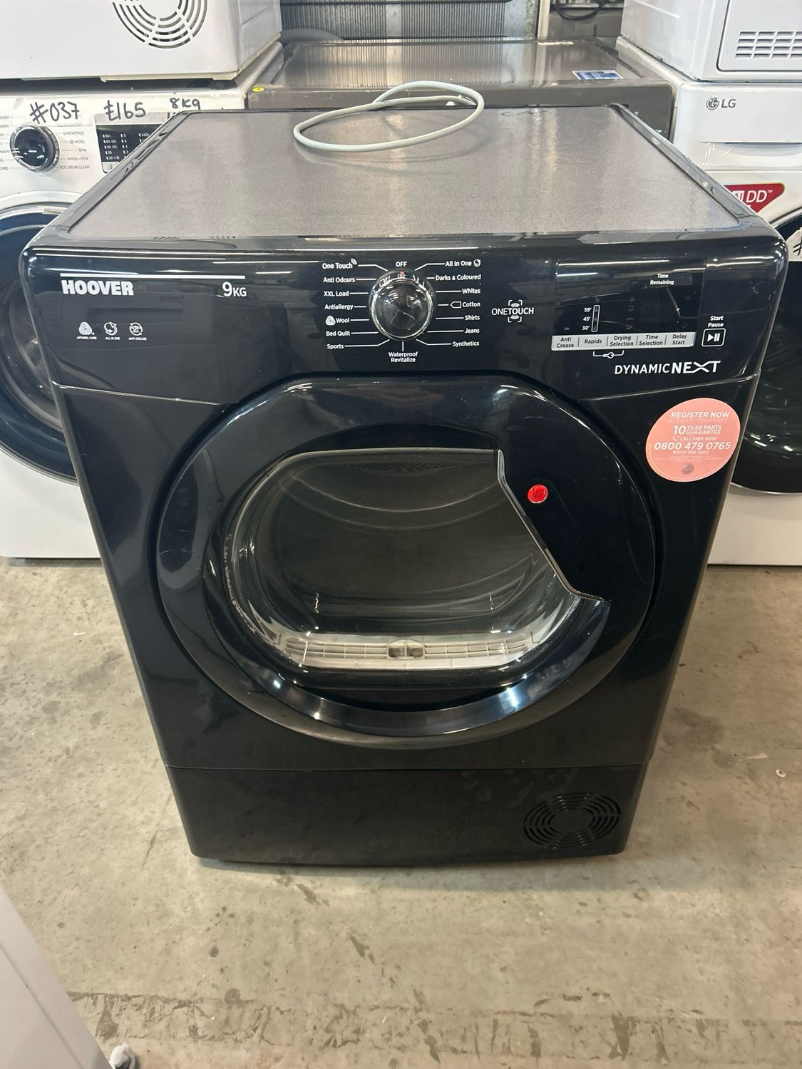 Hoover DXC9DGB 9kg Condenser Dryer Black