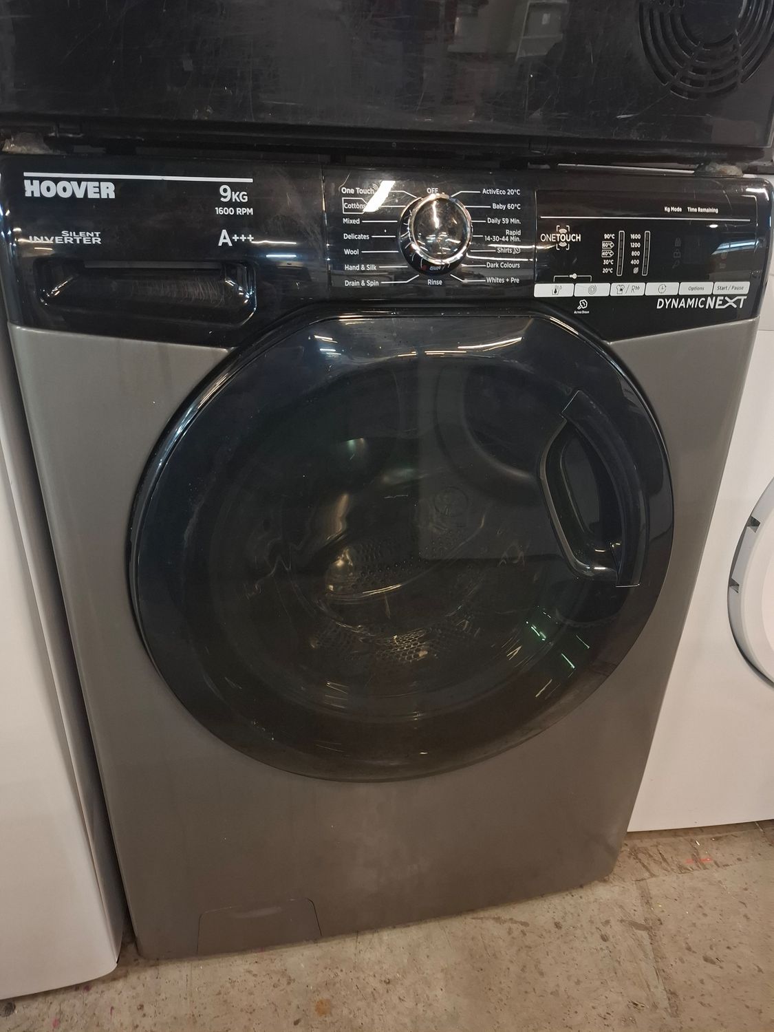 Hoover DXOC69AFN3/1-80 9kg 1600 Spin Washing Machine Silver Black