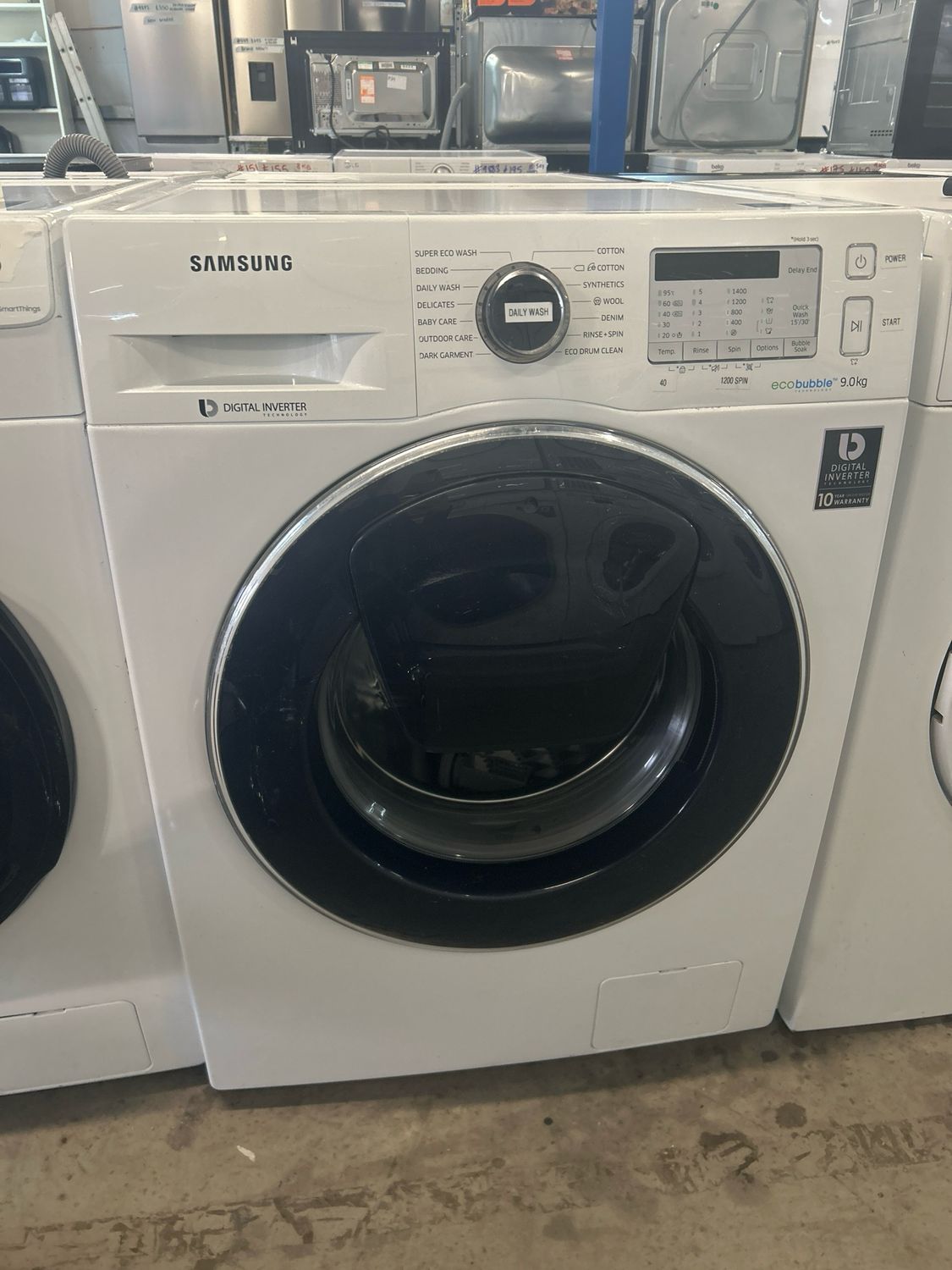 Samsung WW90 9kg 1400rpm Washing Machine White