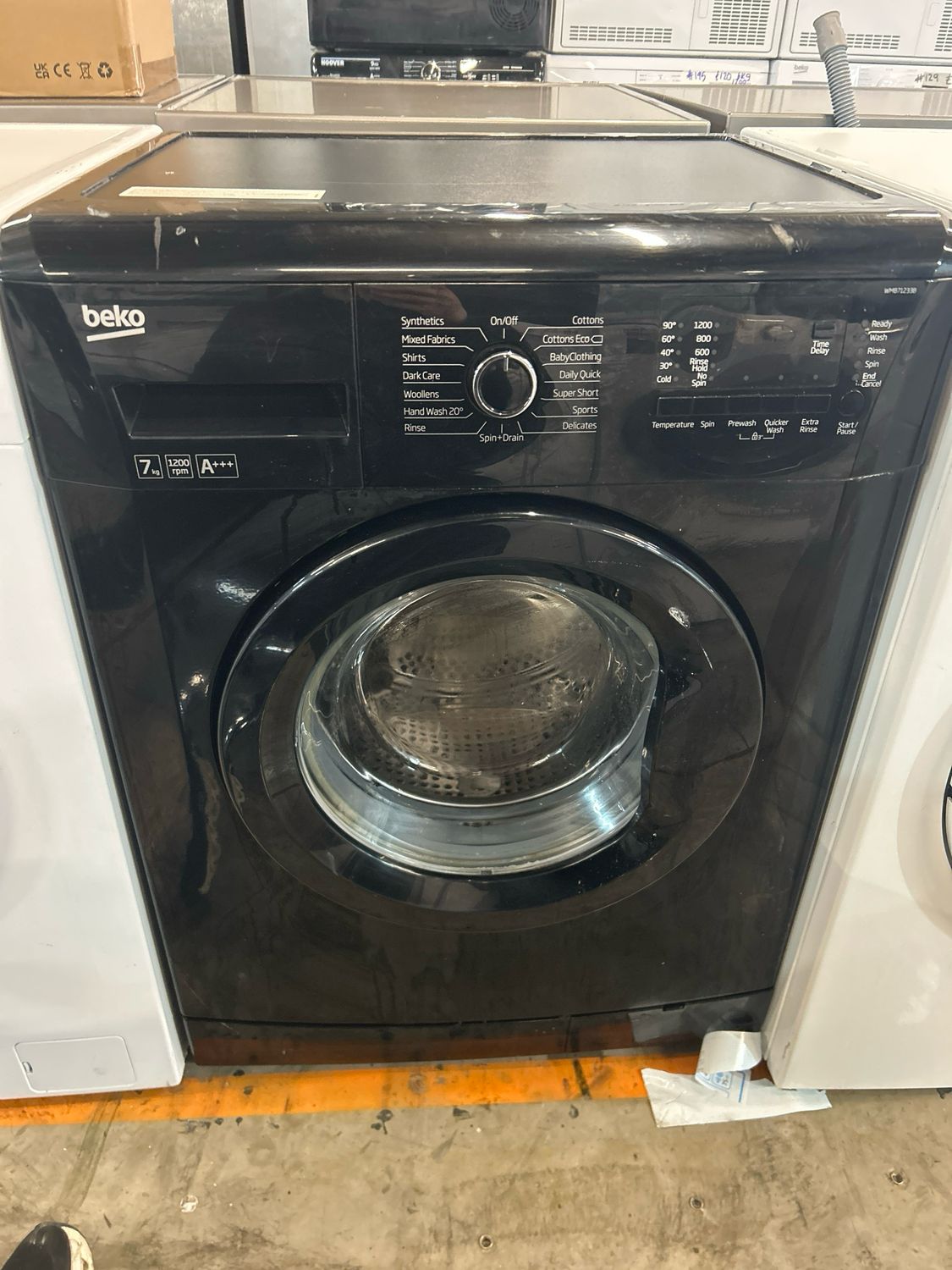 Beko WMB71233B 7kg 1200rpm Washing Machine Black