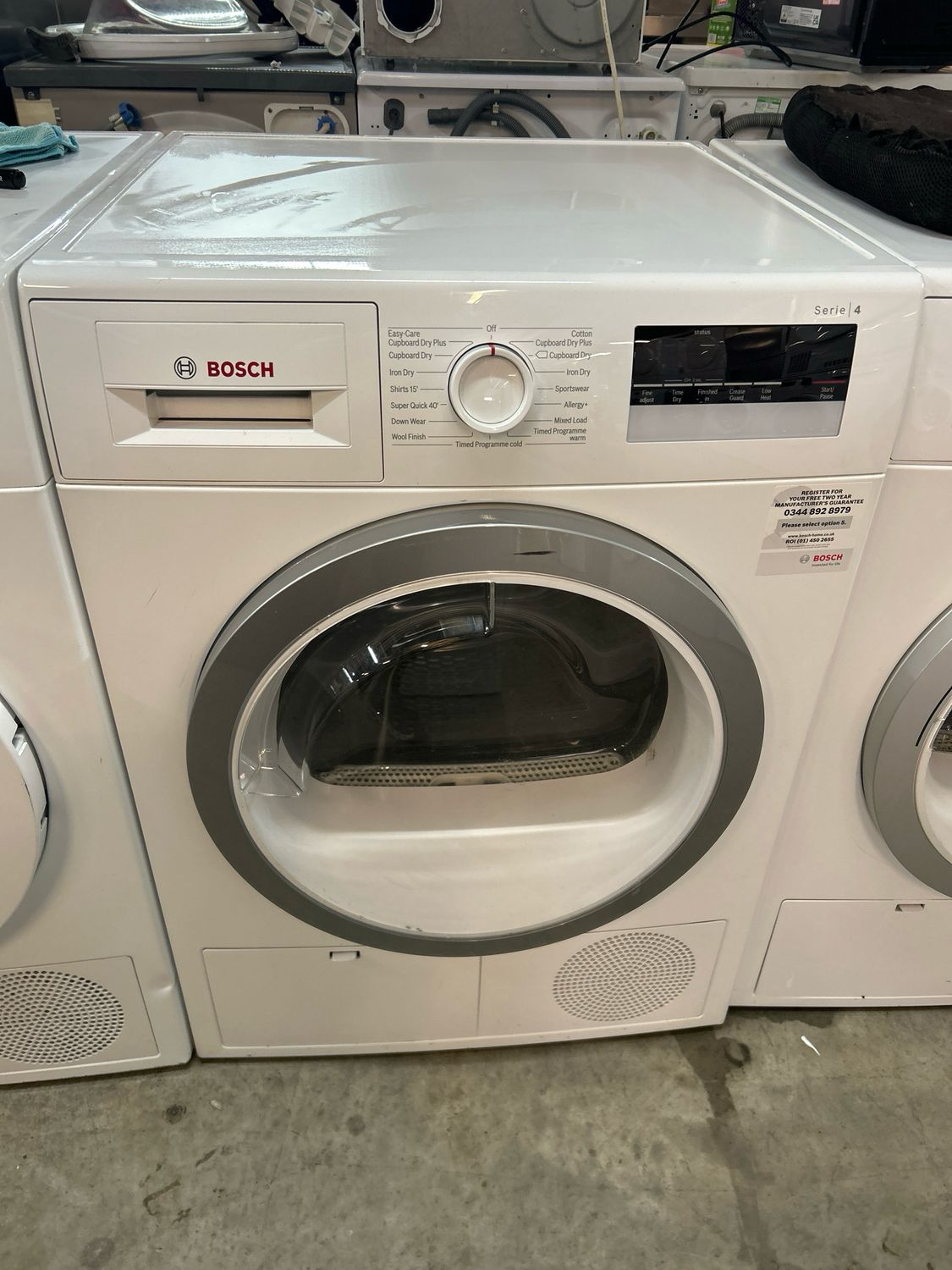 Bosch Serie 4 WTN85280GB/01 8kg Condenser Dryer White