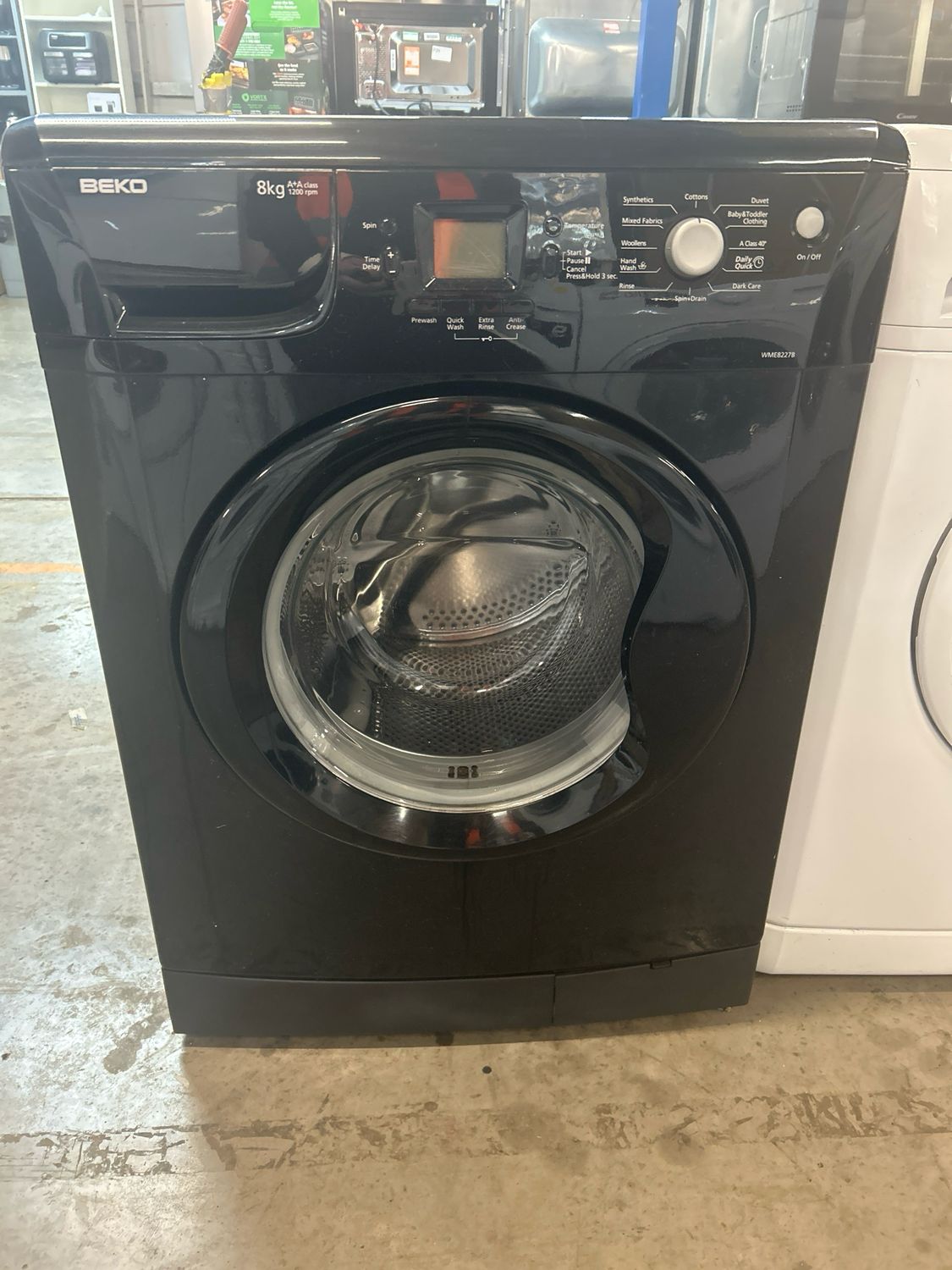 Beko WME8827B 8kg 1200rpm Washing Machine Black