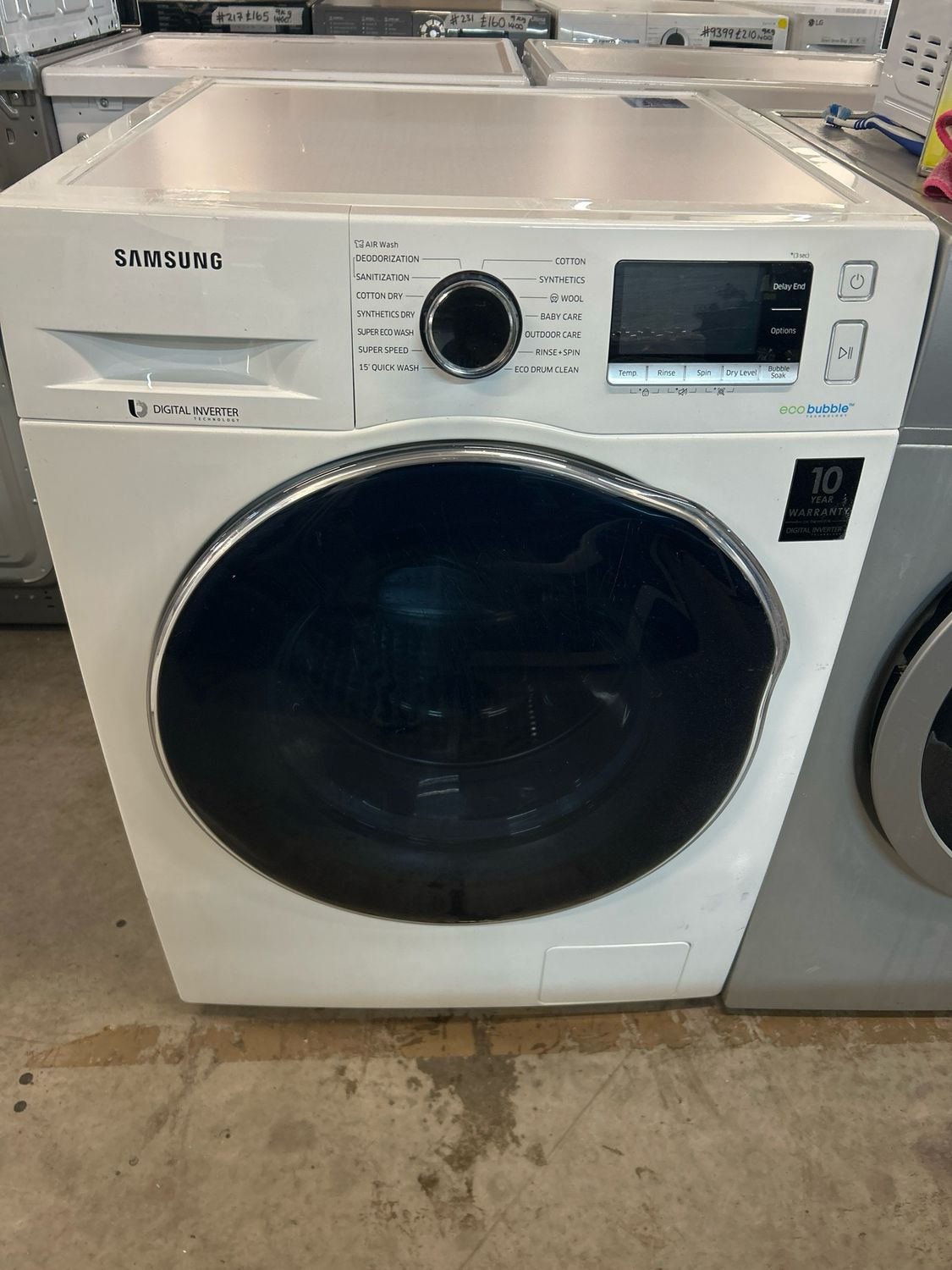 Samsung WD90J6A10 1400rpm 9kg/6kg Washer/dryer White