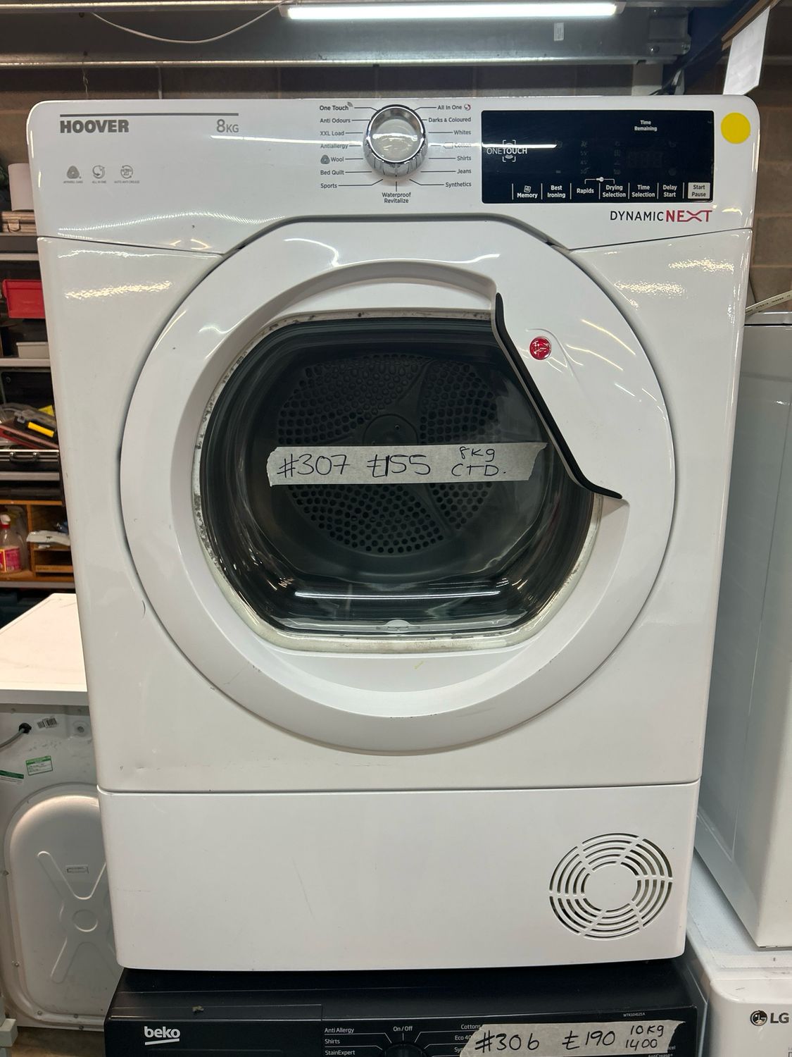 Hoover DXC8TG 8kg Condenser Tumble Dryer White