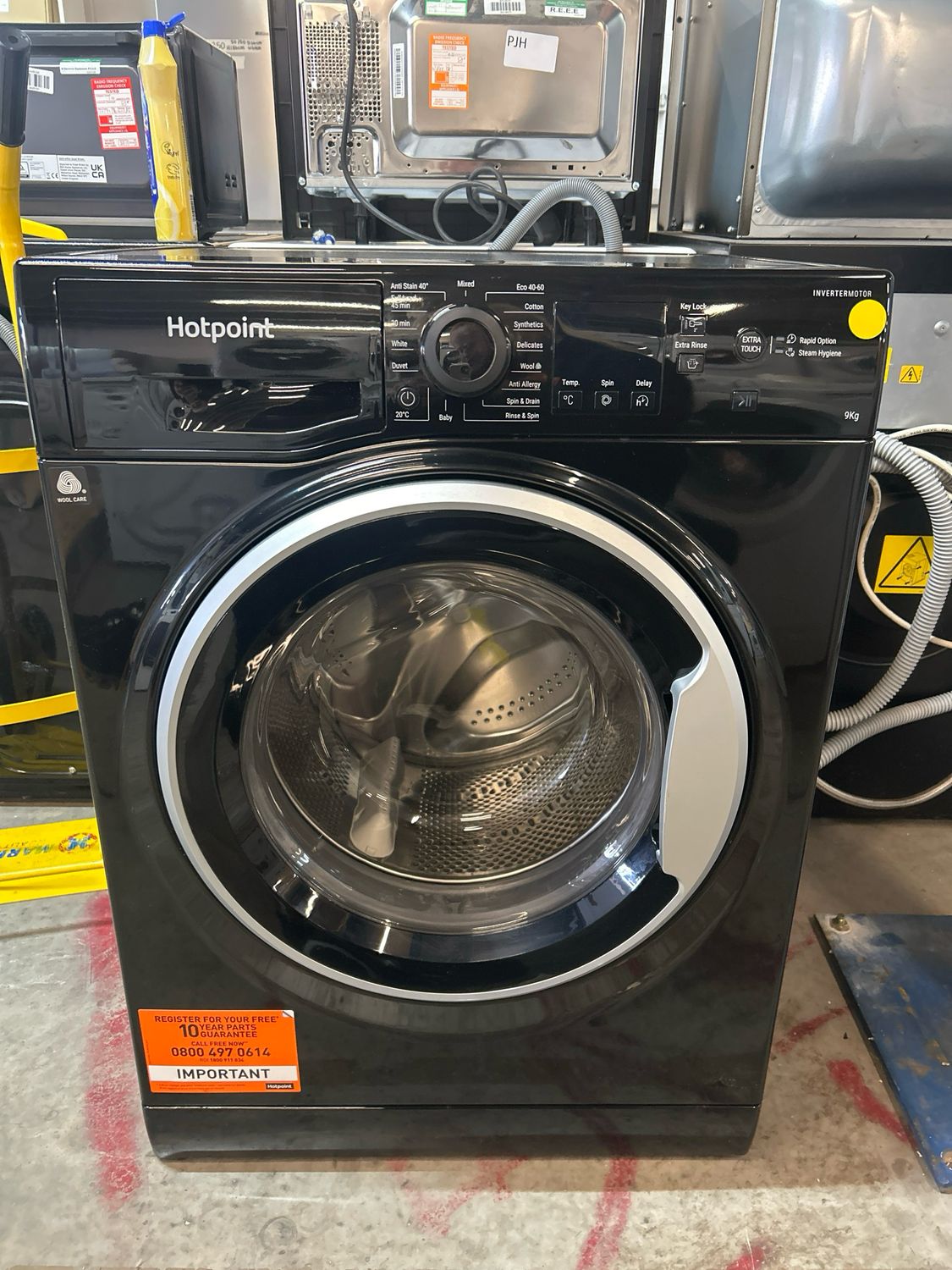 Hotpoint NSWM945CBS 9kg 1400rpm Washing Machine Black