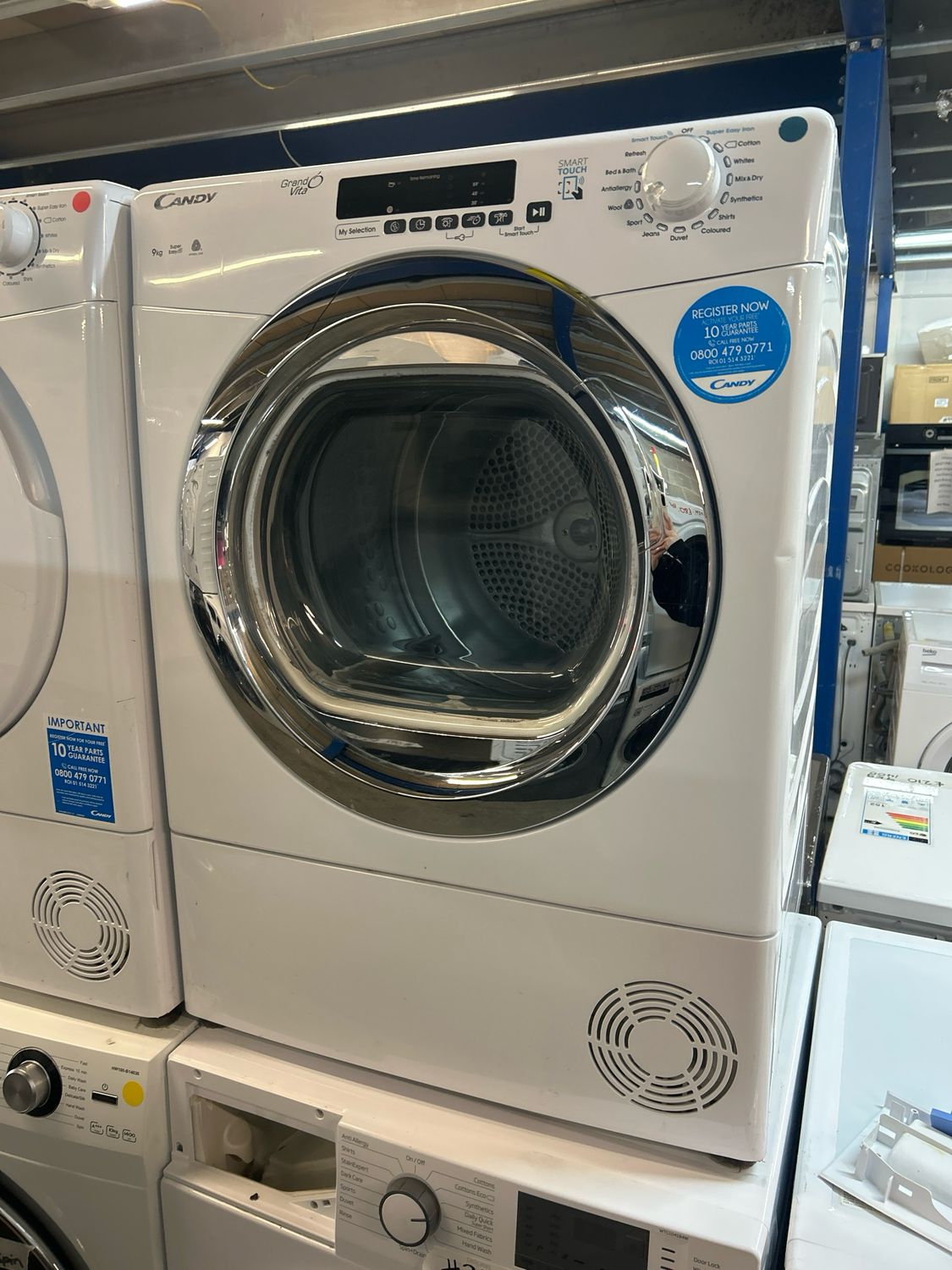 Candy GVSC9DCGB80 9kg Condenser Dryer White
