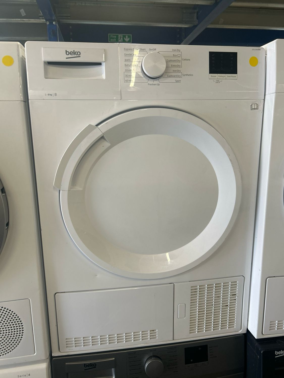 Beko DTLCE80021W 8Kg Condenser Dryer White