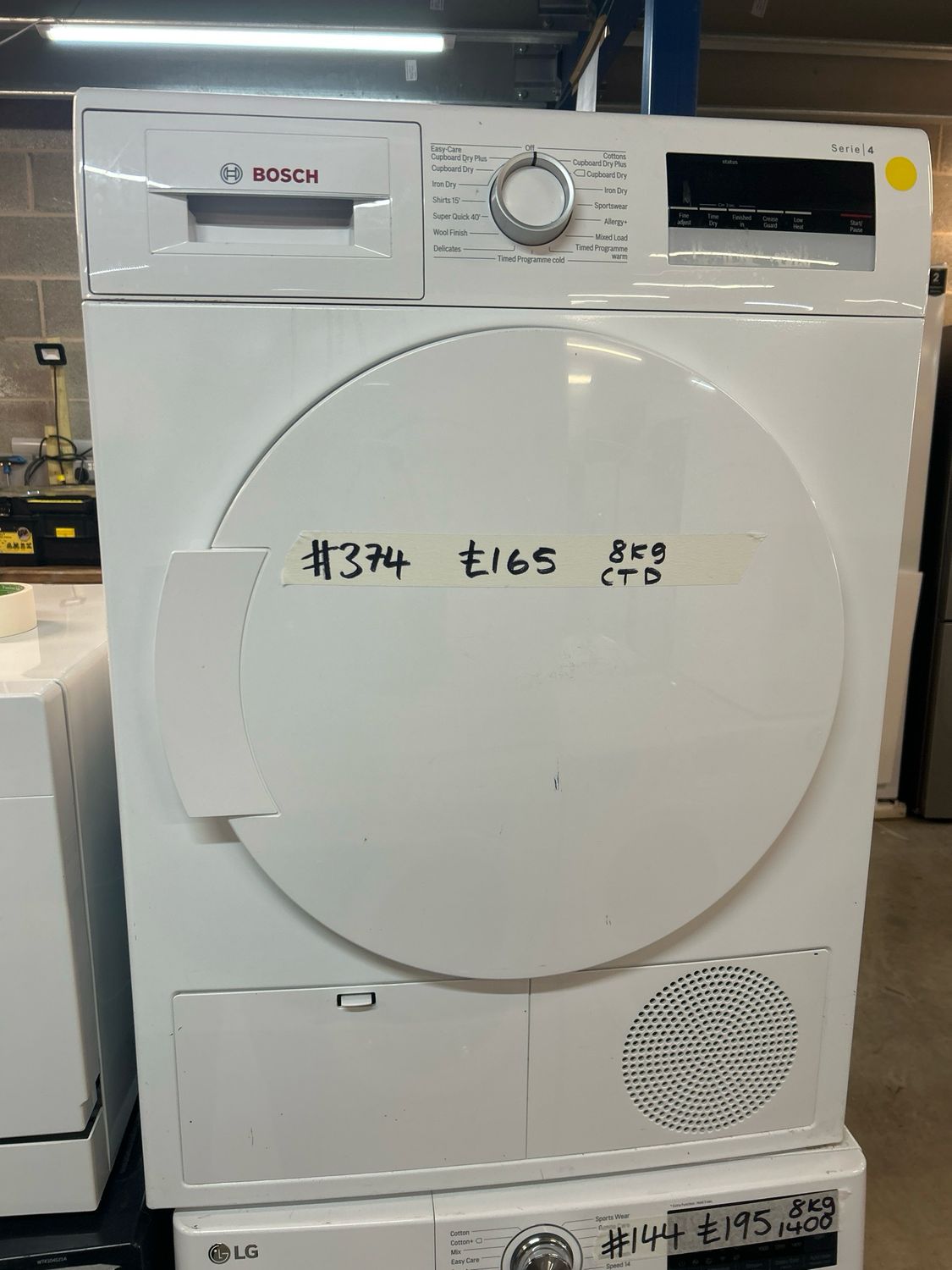 Bosch WTN83200 8kg Condenser Dryer White