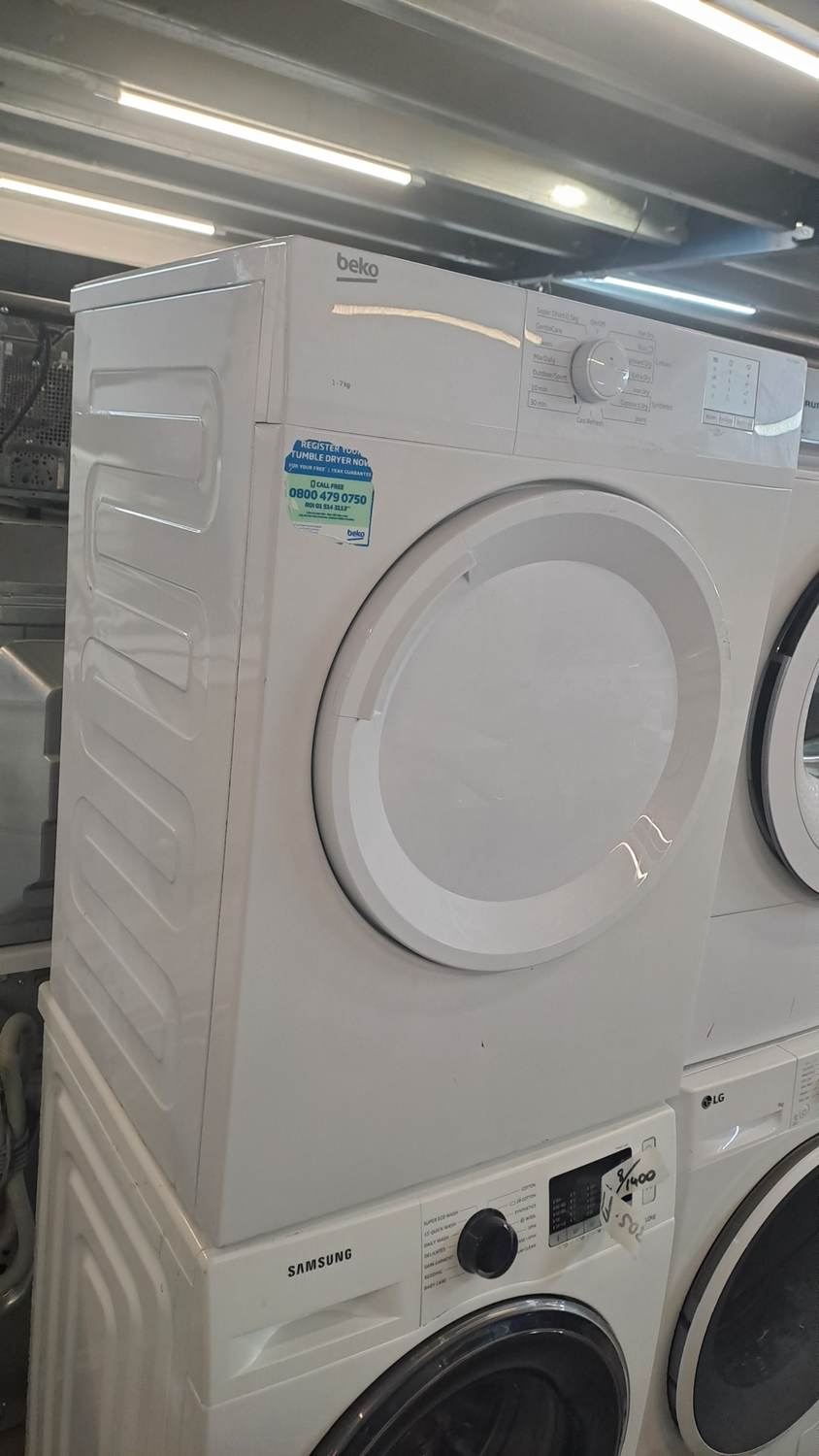 Beko DTGV7000W 7kg Vented Dryer White