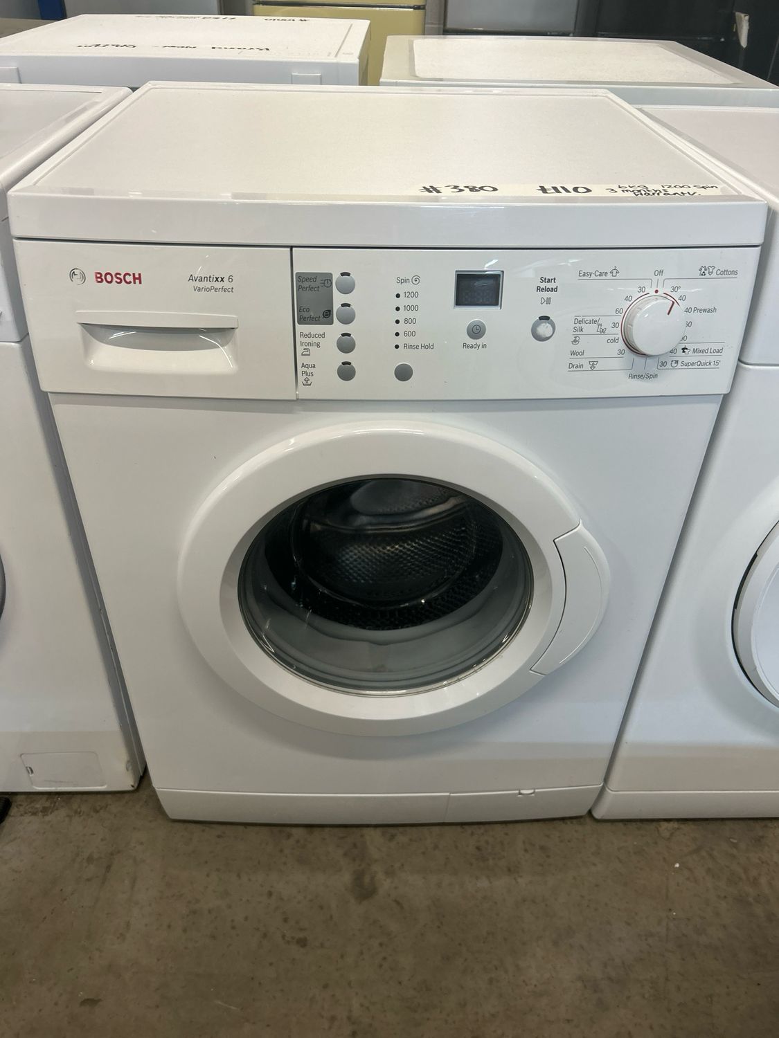Bosch 6kg 1200rpm Washing Machine White 3 Months Guarantee