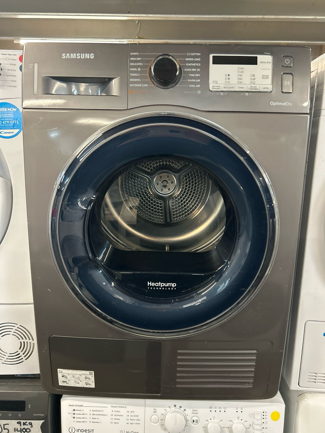Samsung DV80M5010QX 8kg Heat Pump Dryer Graphite Grey