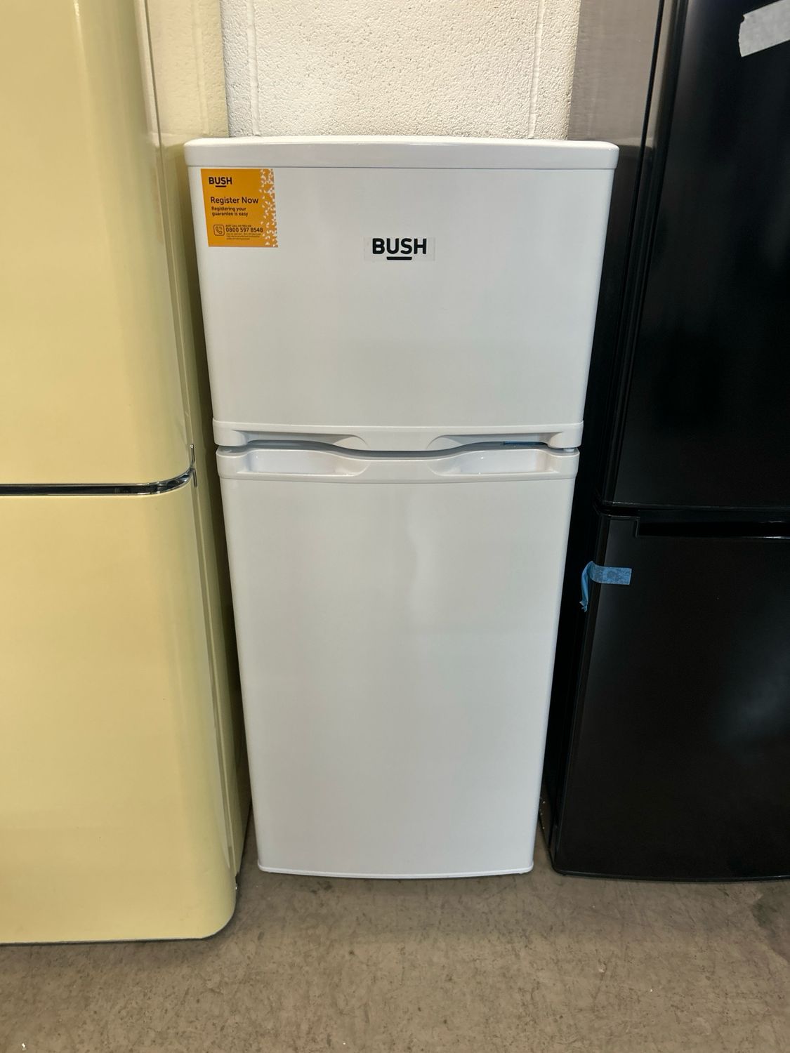 Bush ME48115FF 30/70 Fridge Freezer H114cm W47cm D49cm Brand New