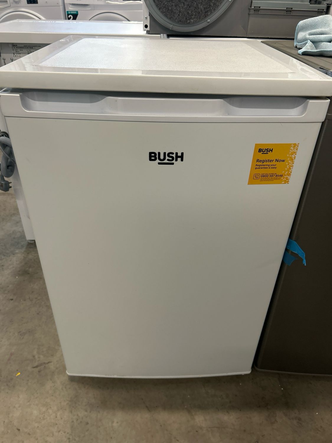 Bush ME5585UCFR Under counter Freezer White W55cm H84cm