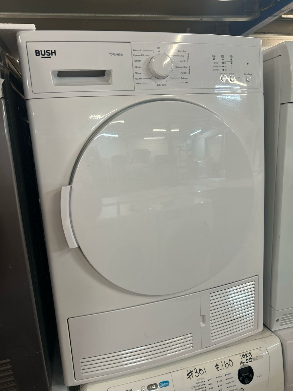 Bush TD7CNBCW 7Kg Condenser Dryer White