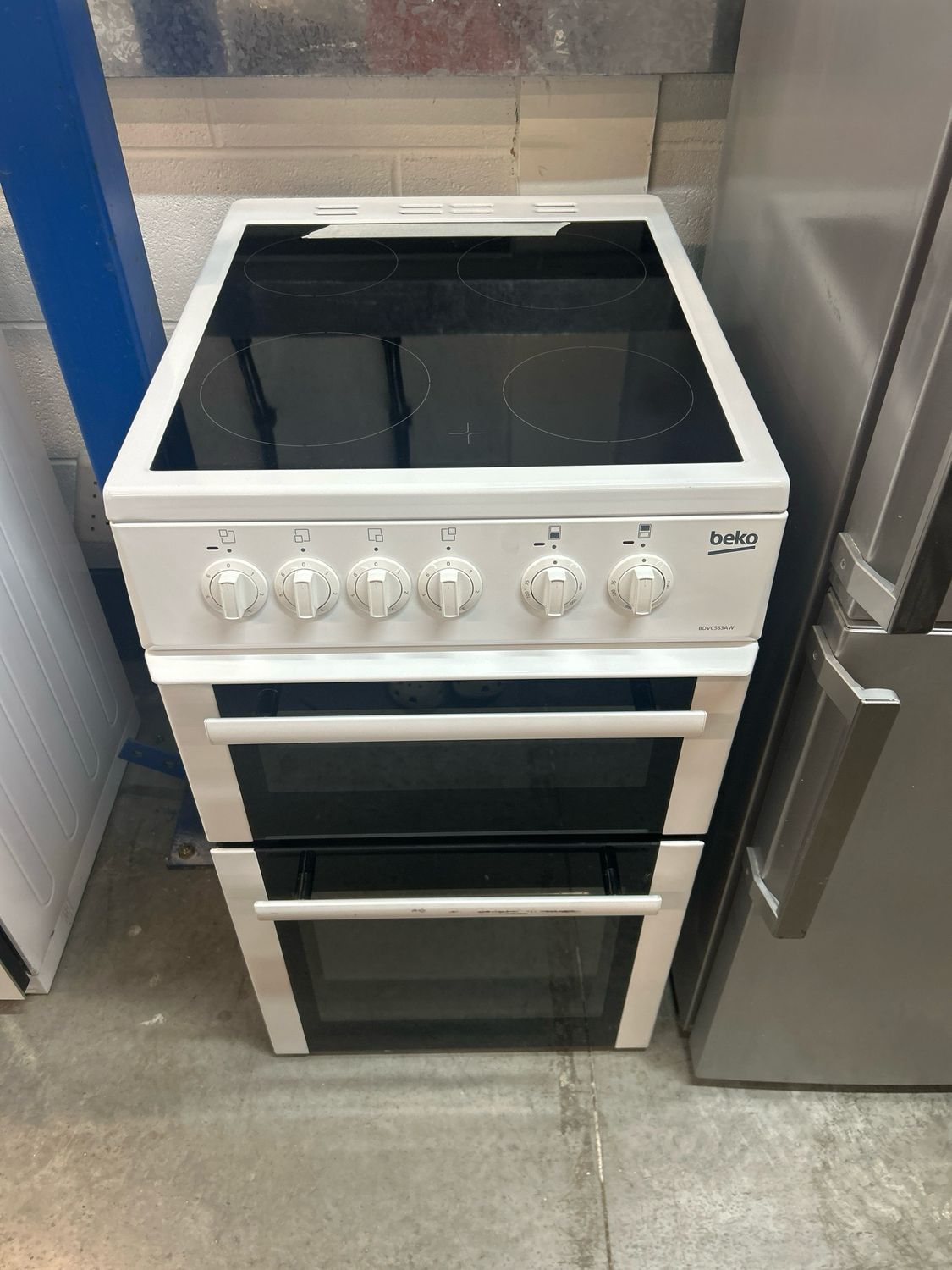 Beko BDVC563AW 50cm Electric Cooker Double Oven White