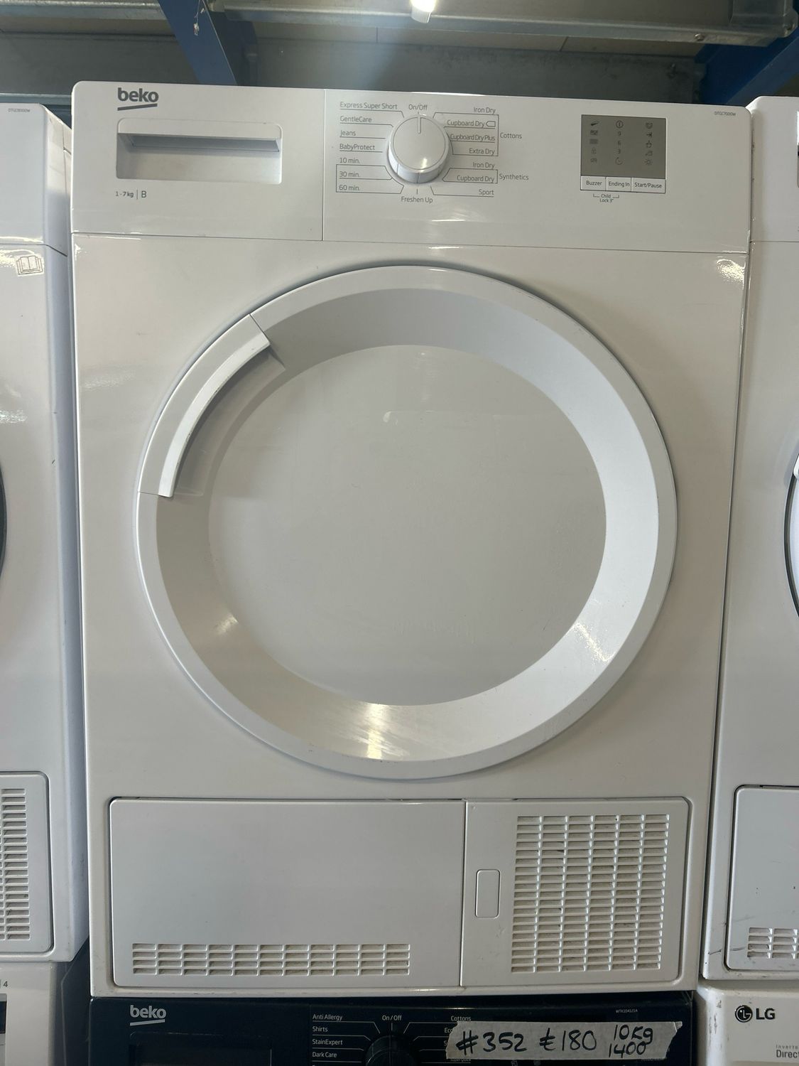 Beko DTGC7000W 7kg Condenser Dryer White