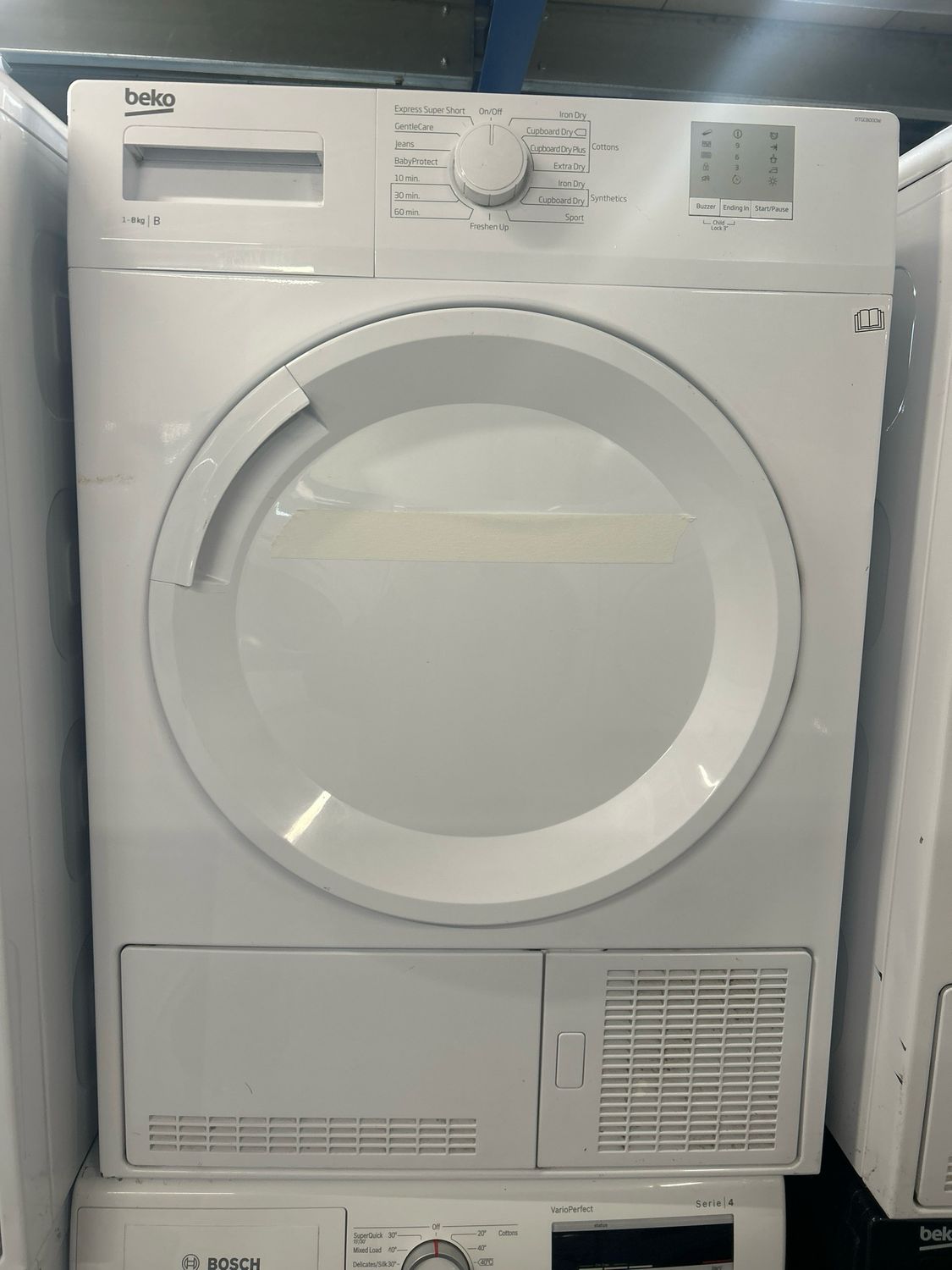 Beko DTGC8000W 8kg Condenser Dryer White