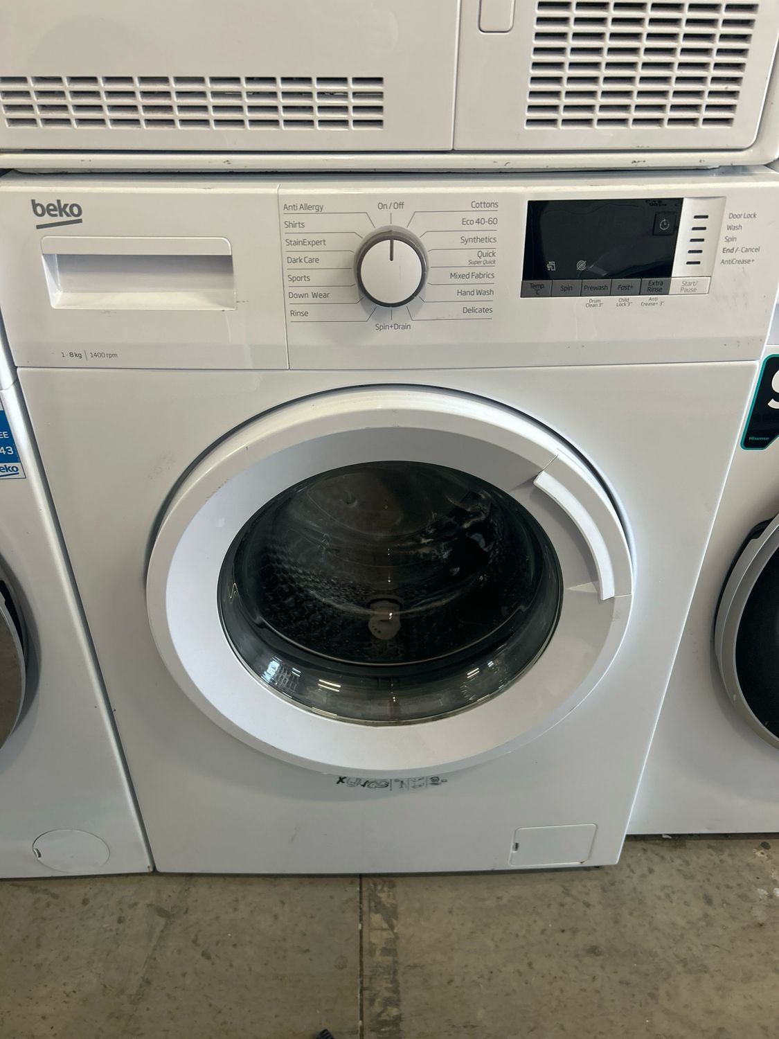 Beko WTK84151W 8kg 1400rpm Washing Machine White