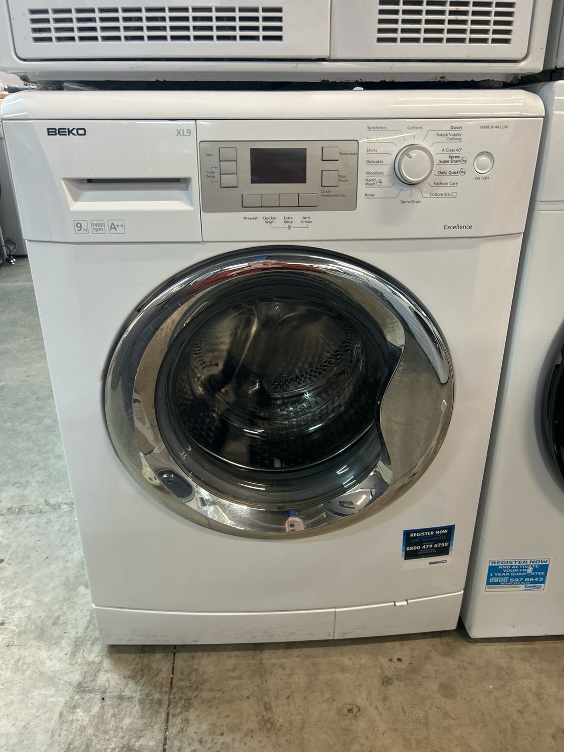 Beko WMB91442LW 9kg 1400 Washing Machine White