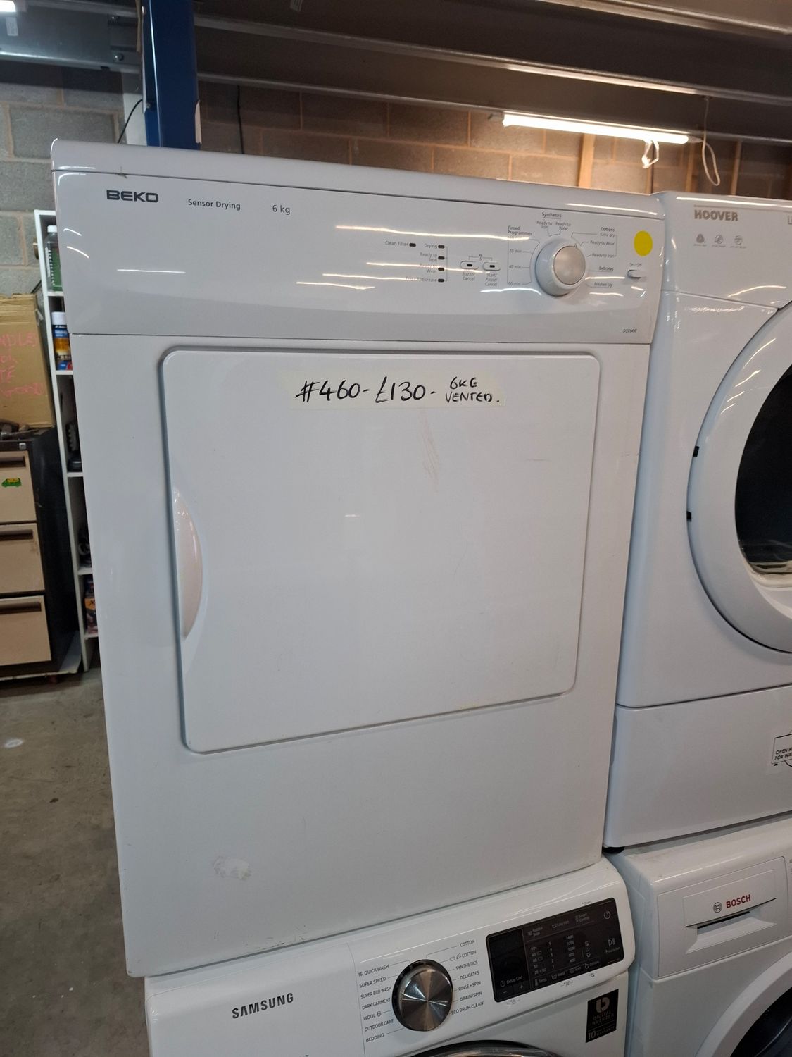 Beko DSV64W 6kg Vented Dryer White