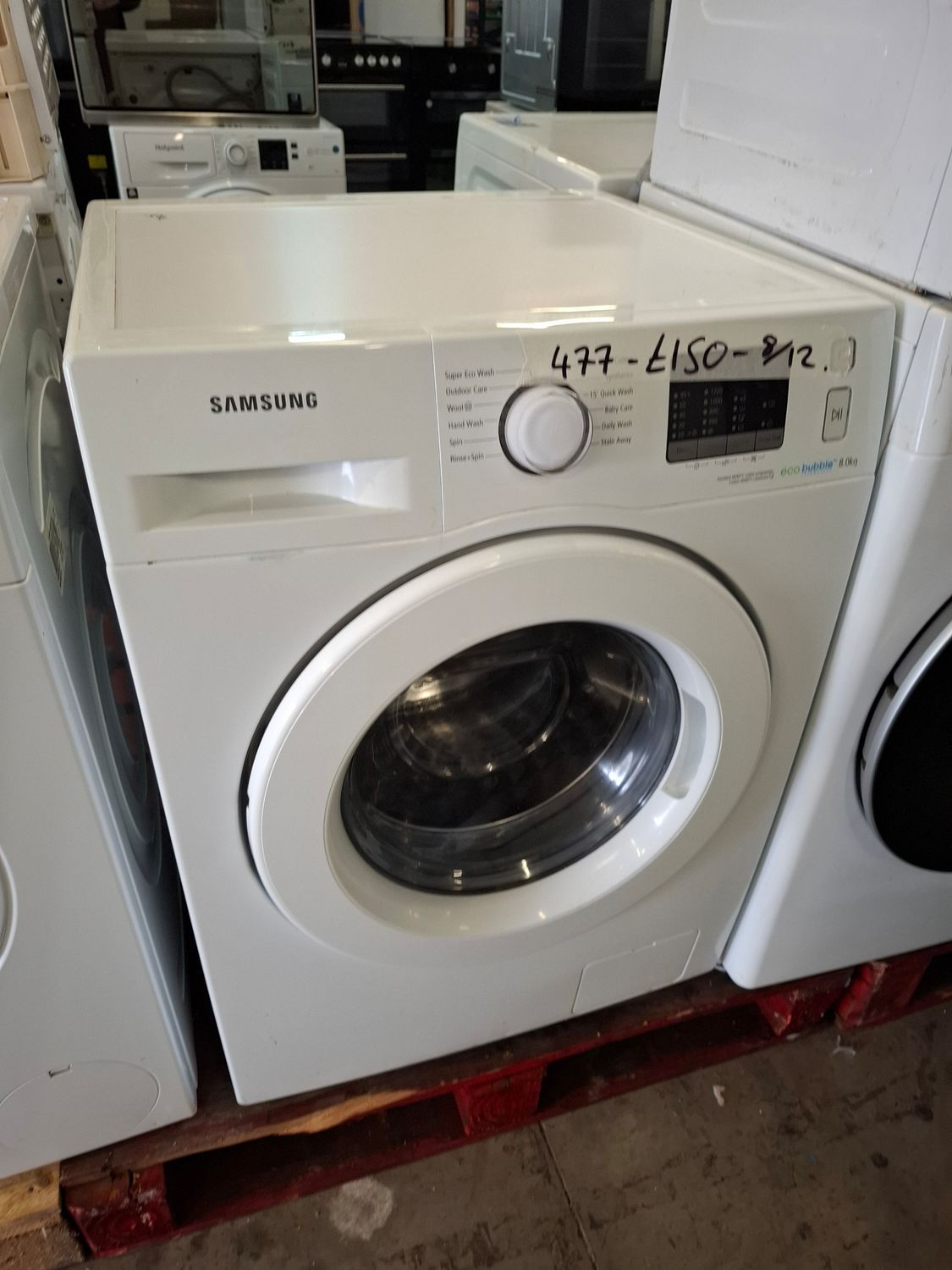 Samsung Ecobubble WF80F5E0W2W 8kg 1200rpm Washing Machine White