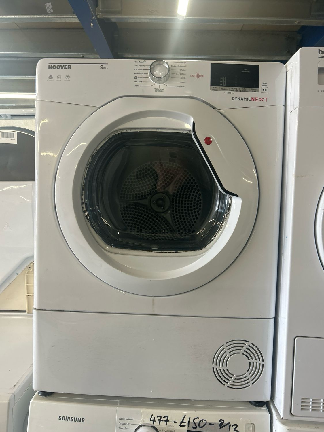 Hoover DXC9TCG80 9kg Condenser Dryer White Refurbished 